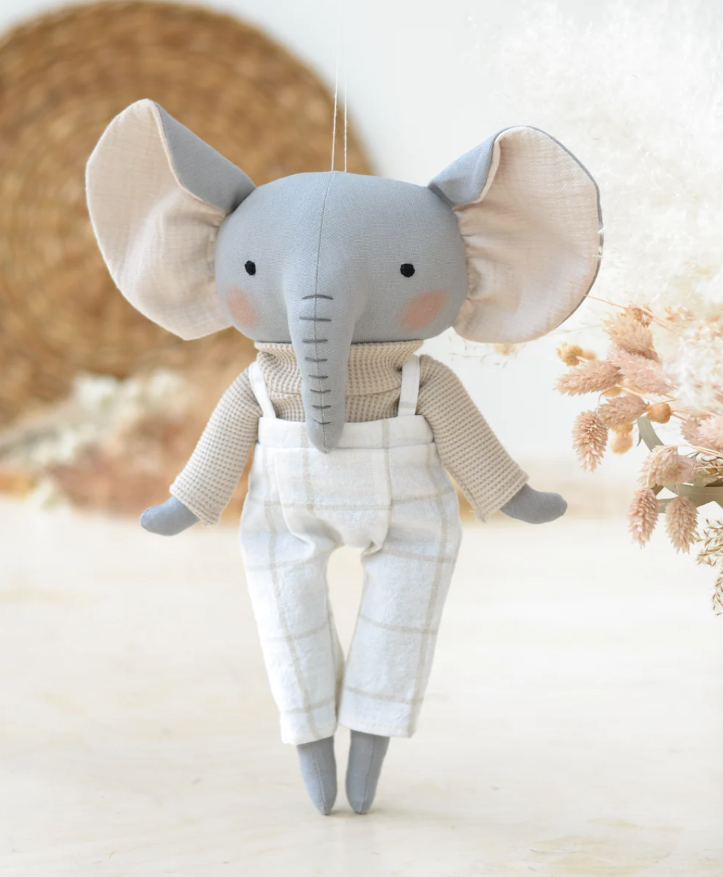 Stuffed Elephant Plush Toy Canada USA Mes Petites Lunes