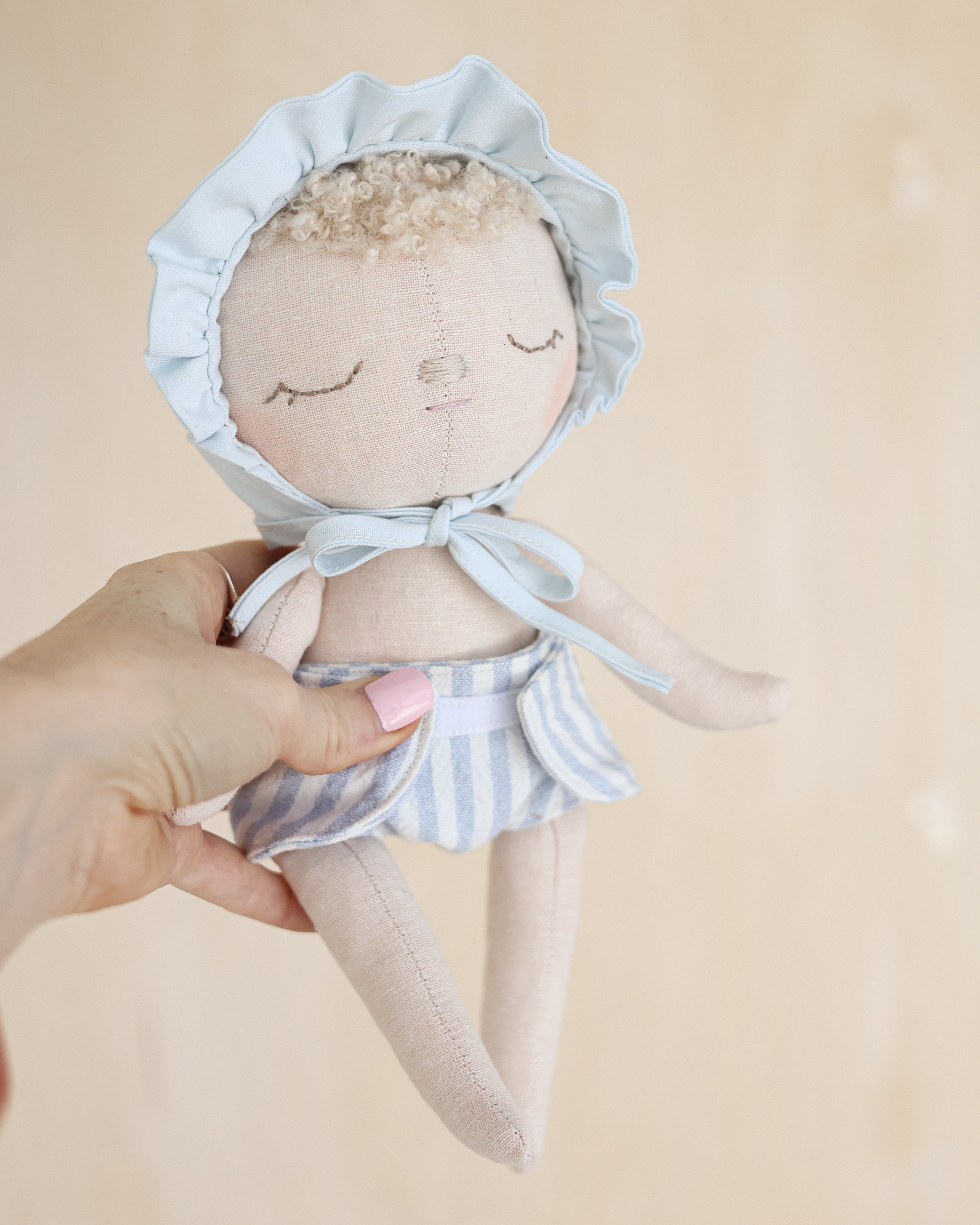 Baby Doll · Blue Bonnet & Diaper