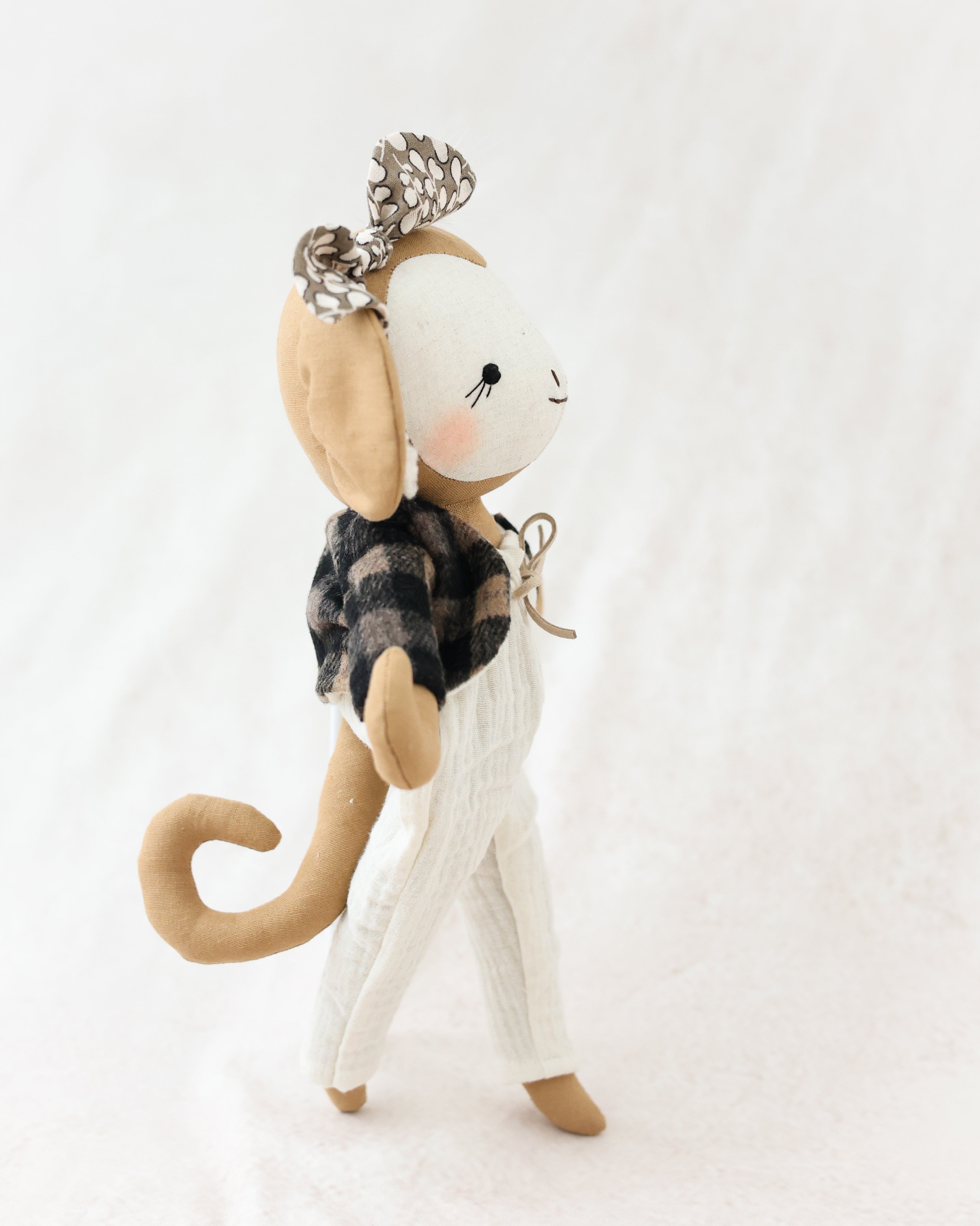 Monkey Soft Toy Autumn Outfit
