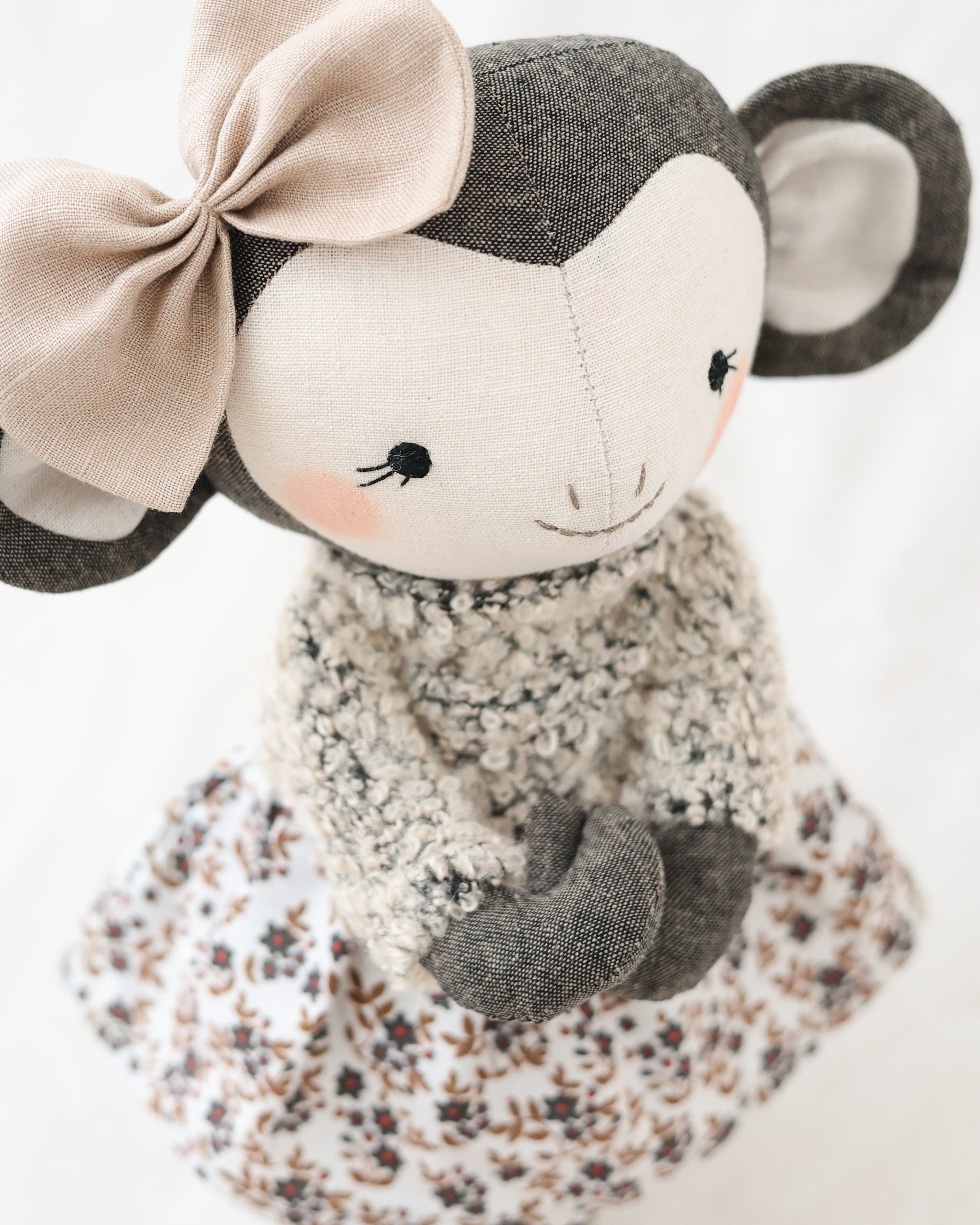 Monkey doll Floral Skirt