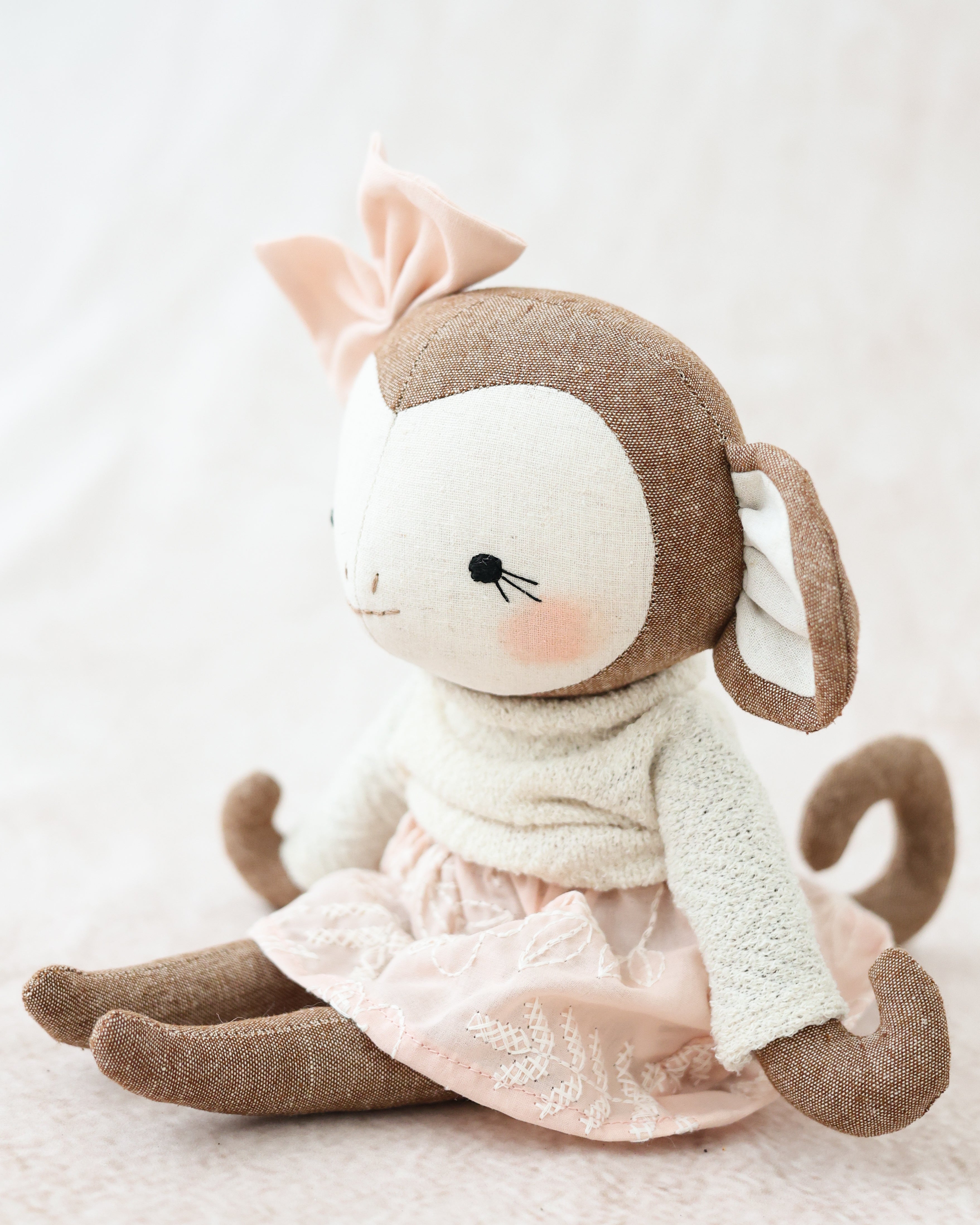 Monkey Doll Pink Skirt