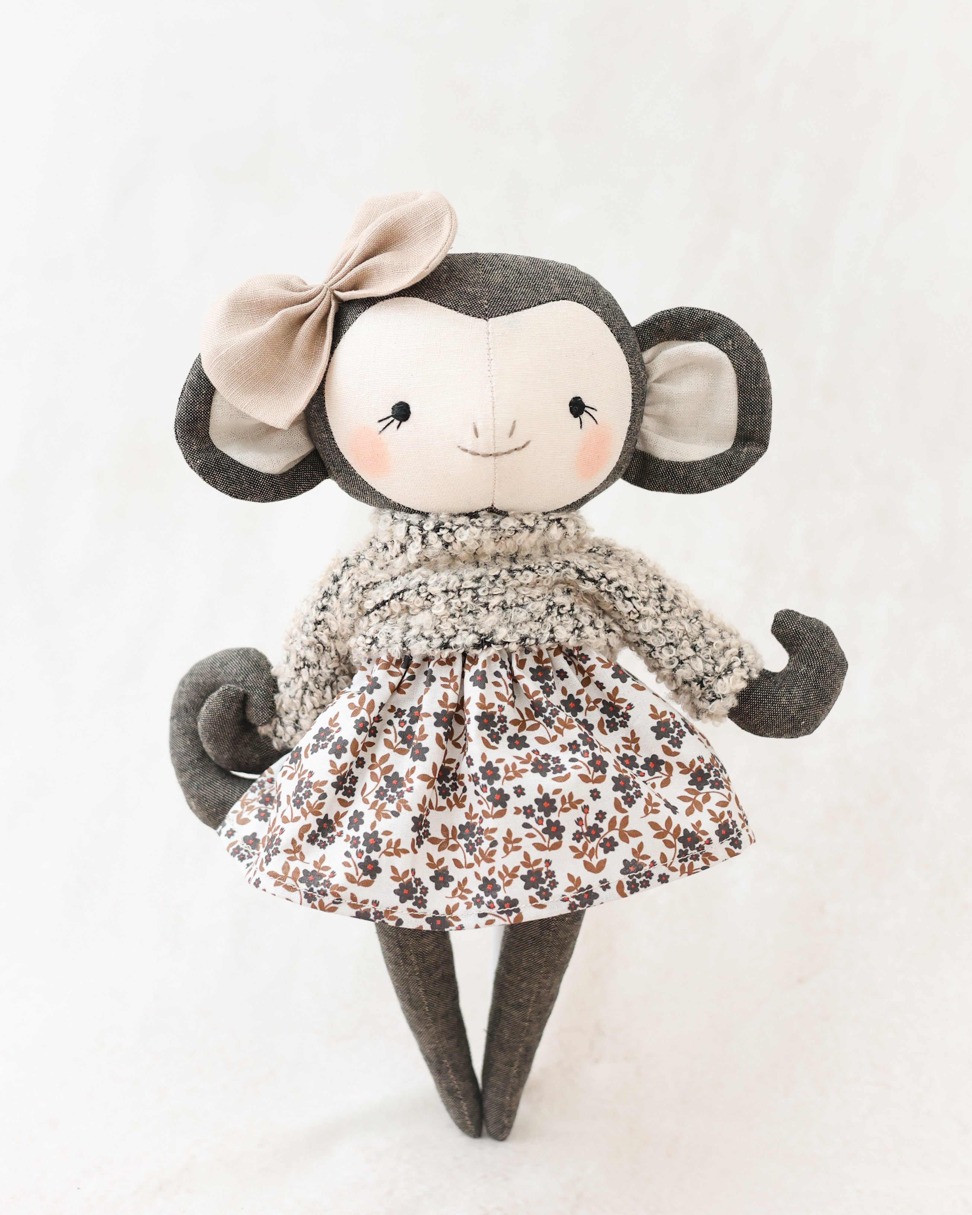 Monkey doll Floral Skirt