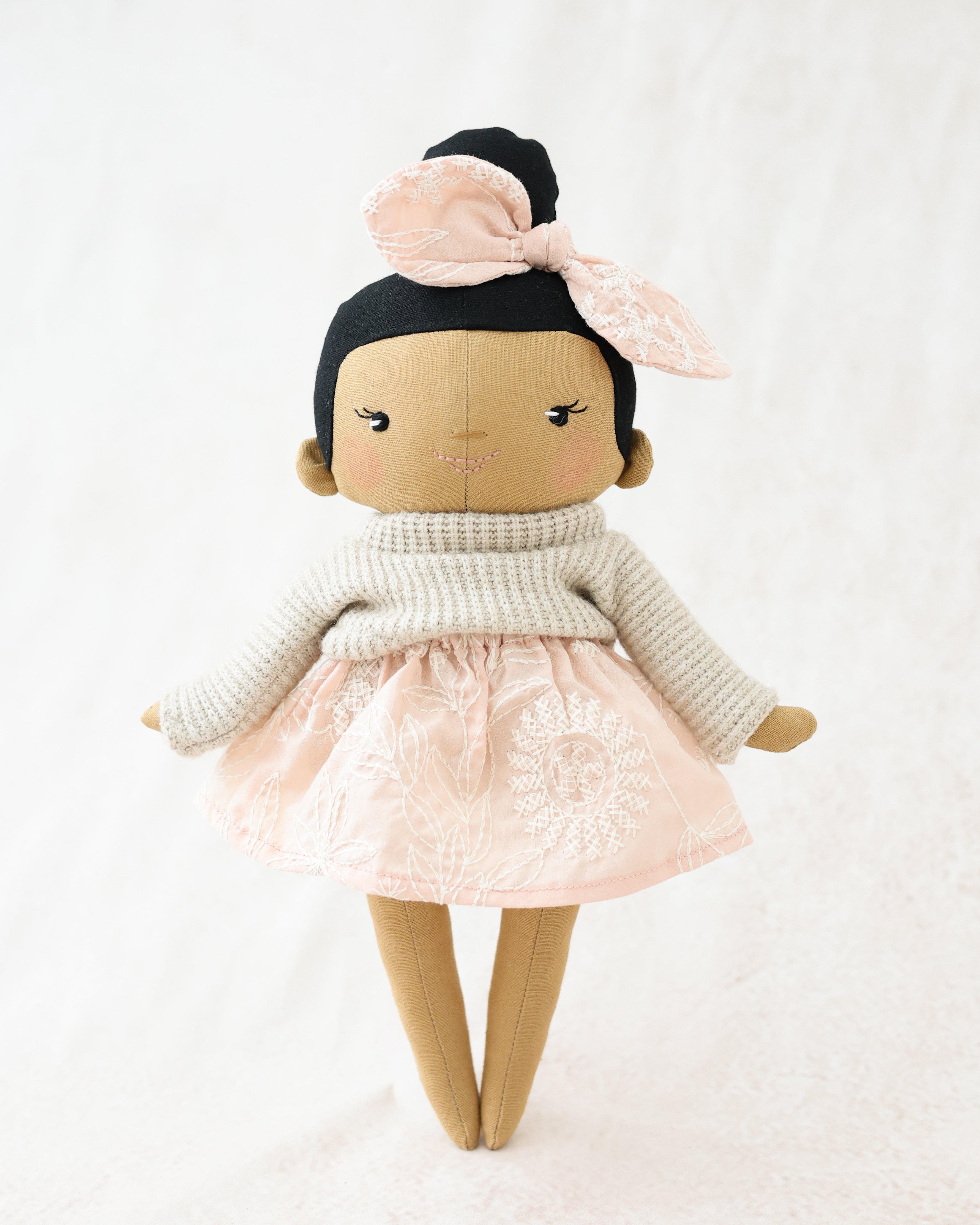 Classic Doll Chinese Girl with Pink Skirt