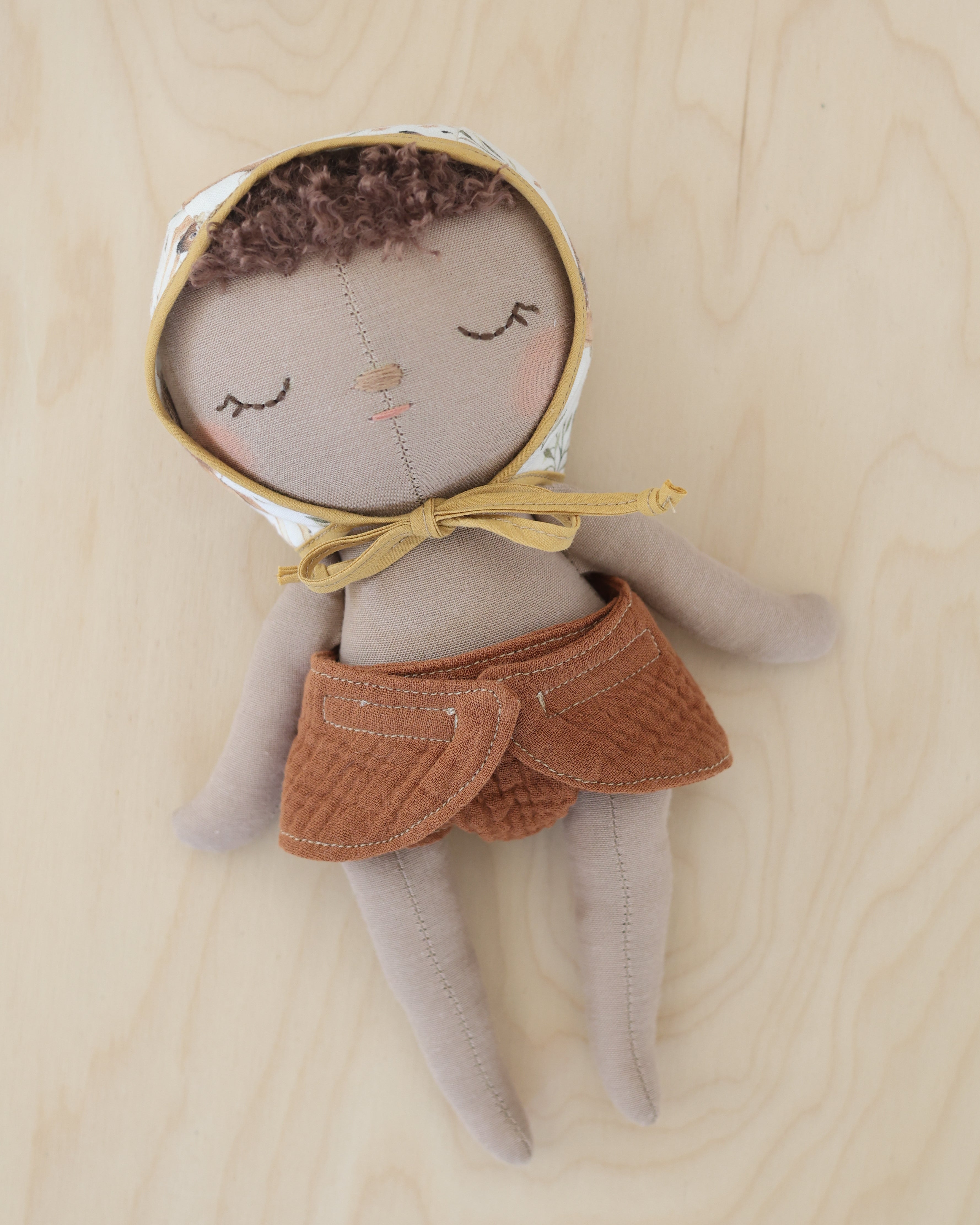 Baby Doll · Animal Bonnet & Diaper