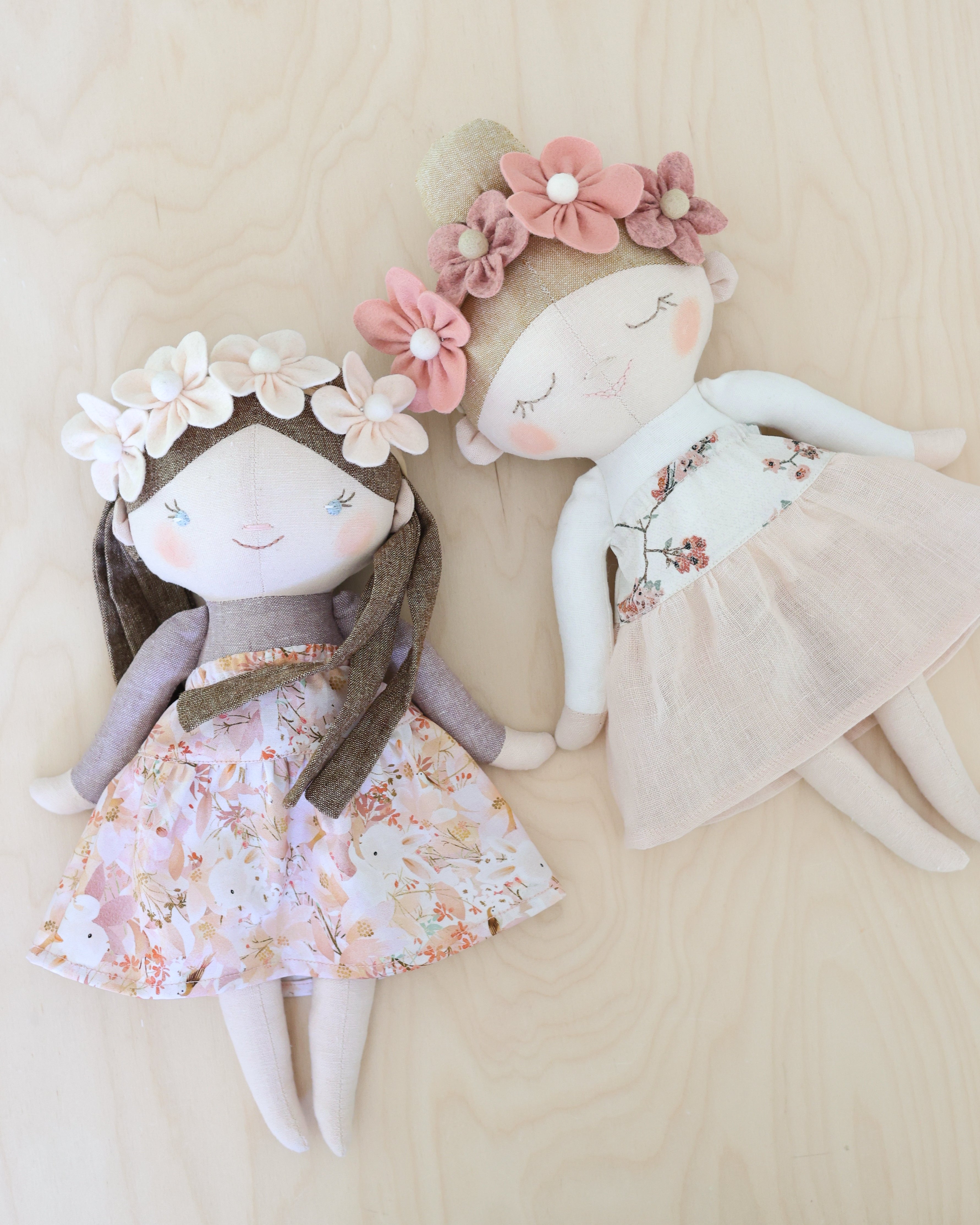 Sewing Pattern - Ruffle skirt + Flower crown