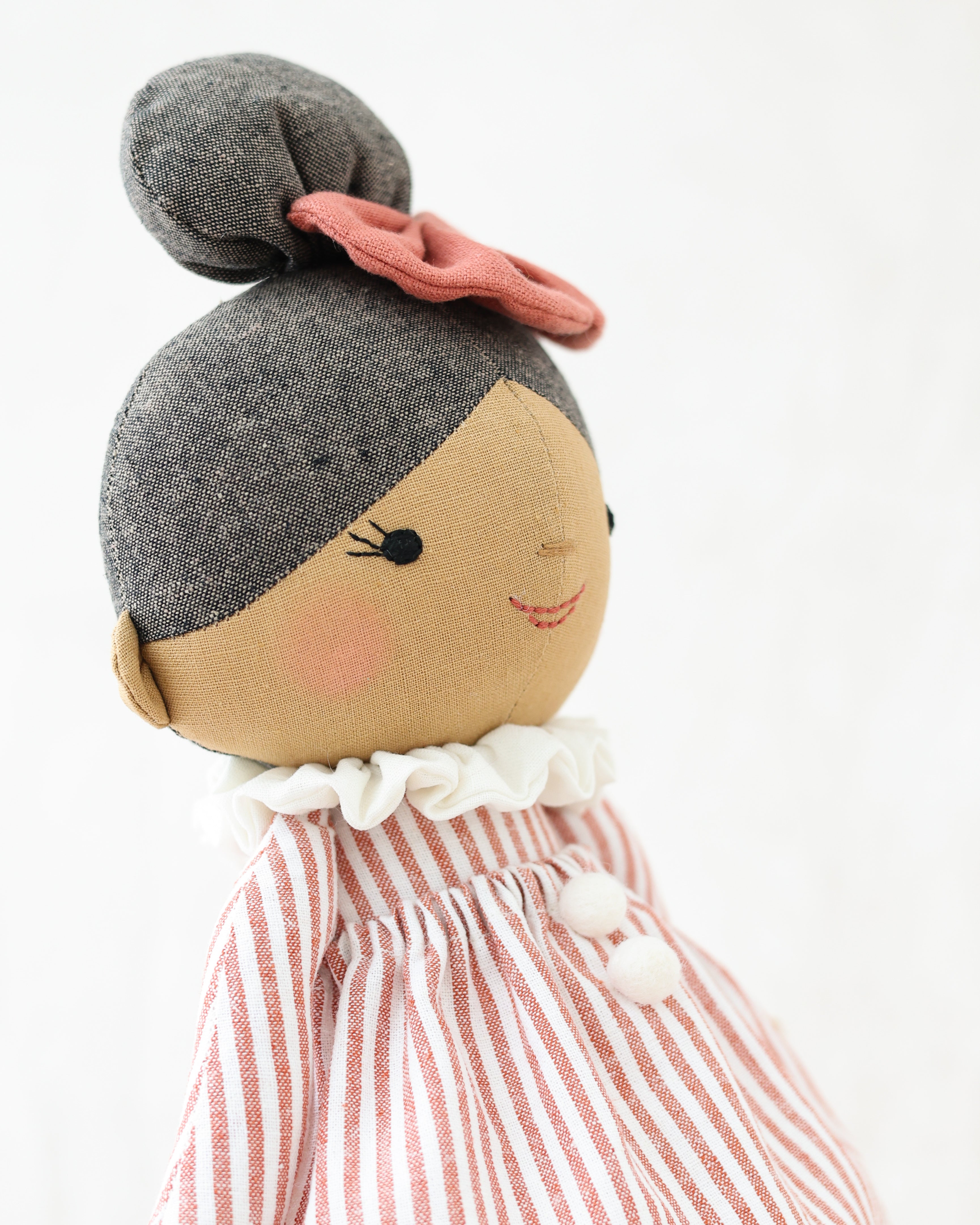 Classic Doll Christmas Elf in Red Dress