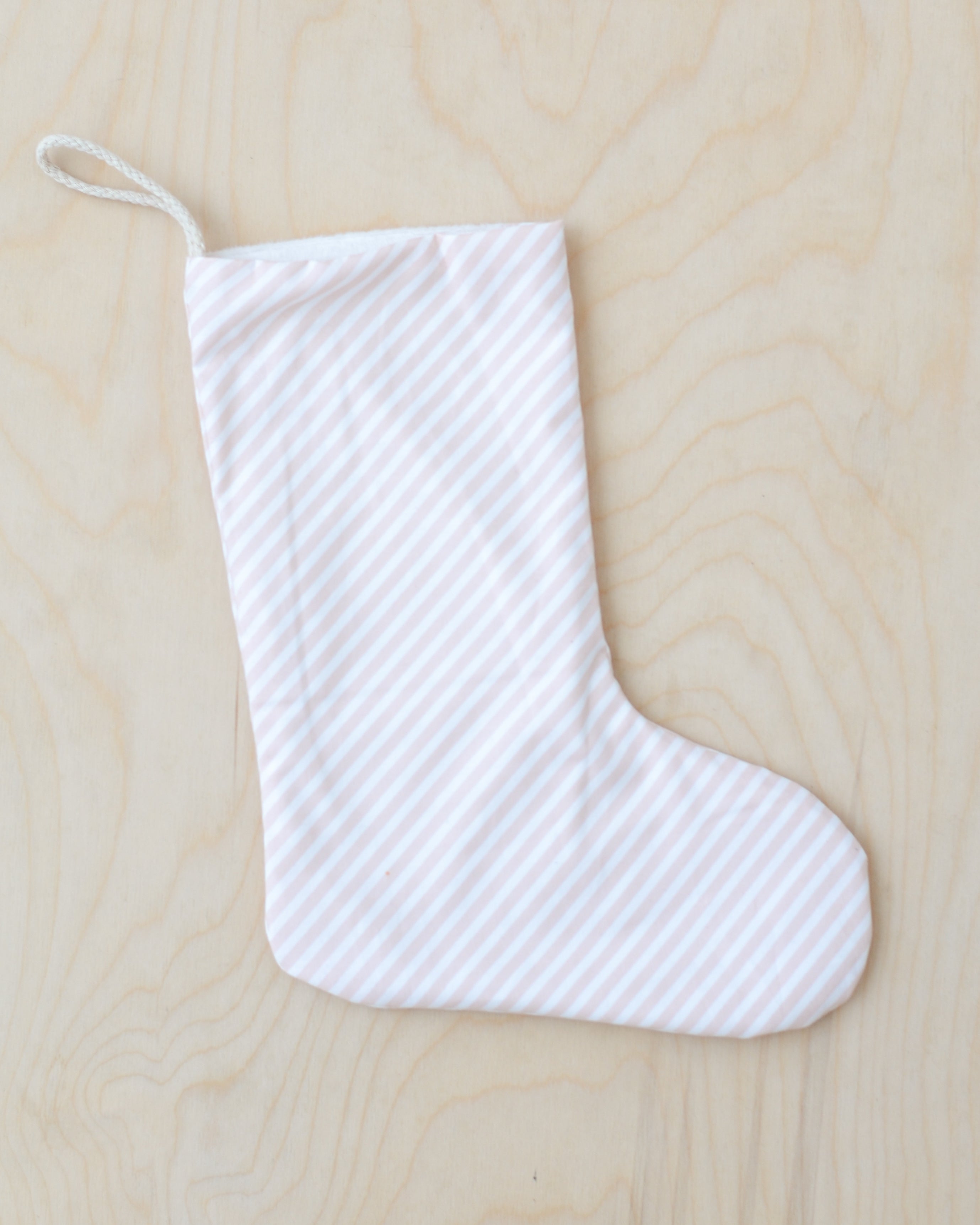クリスマスストッキング | ピンクストライプ