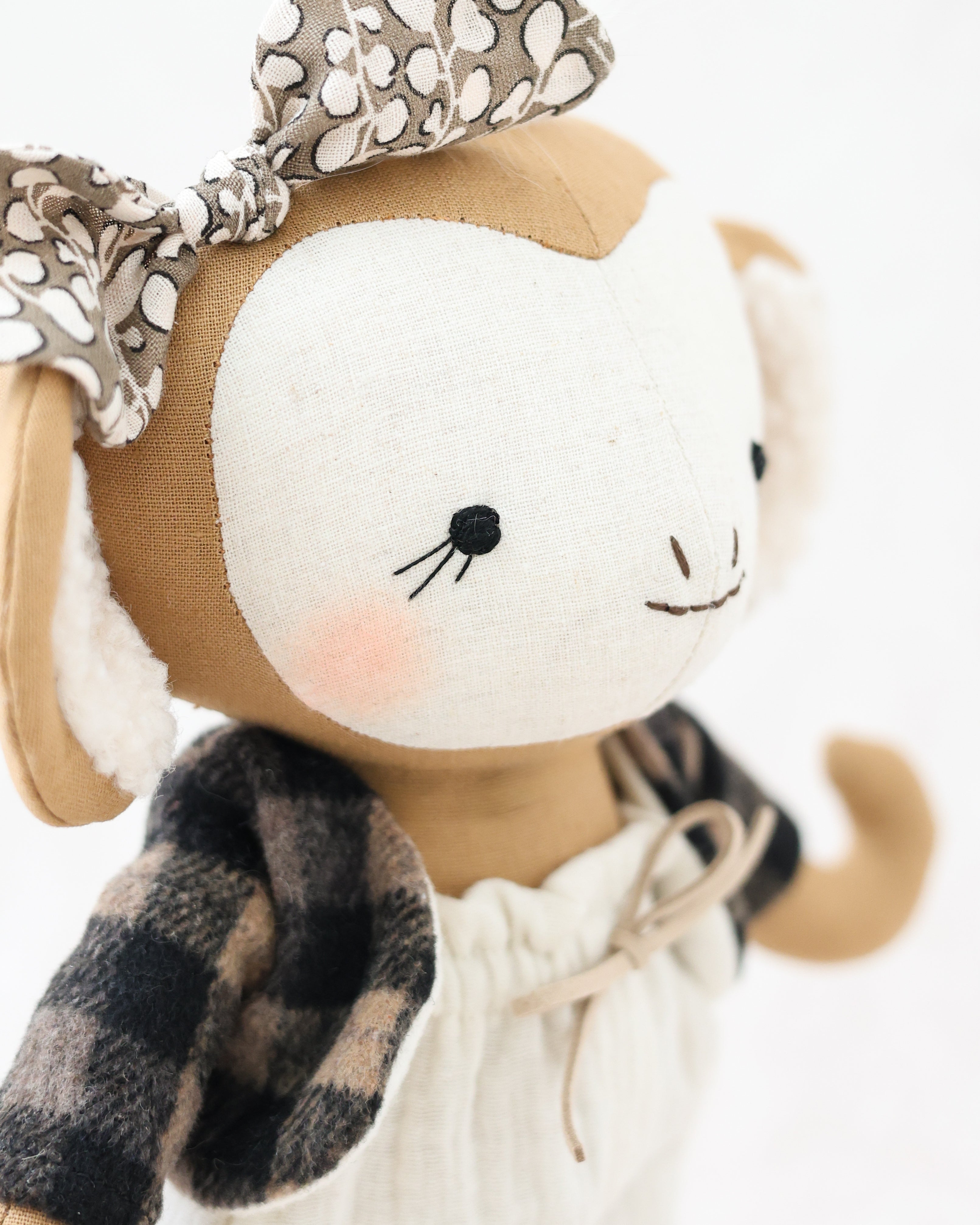 Monkey Soft Toy Autumn Outfit