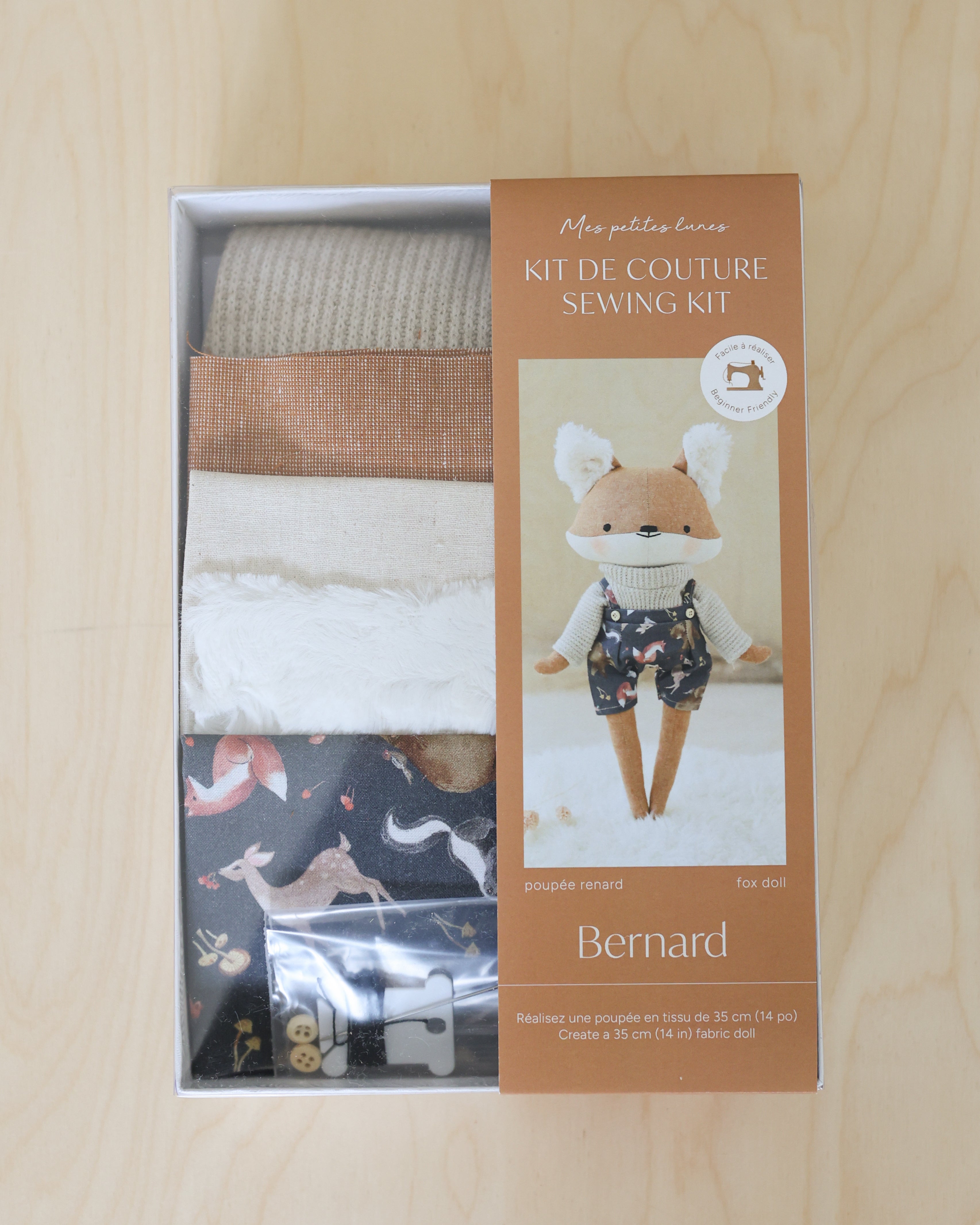 Kit de couture - Poupée renard Bernard