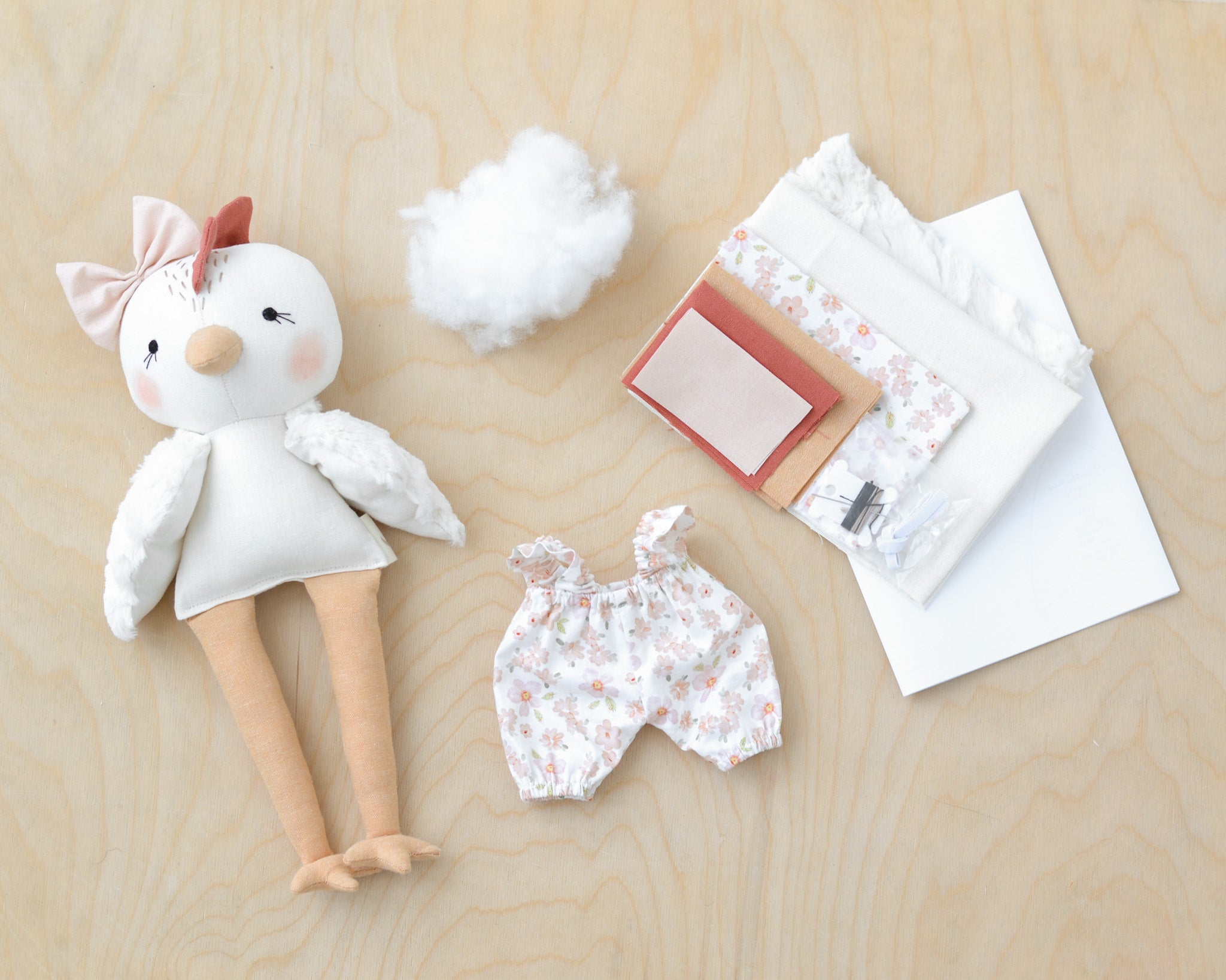 Mes petites lunes chicken doll sewing kit
