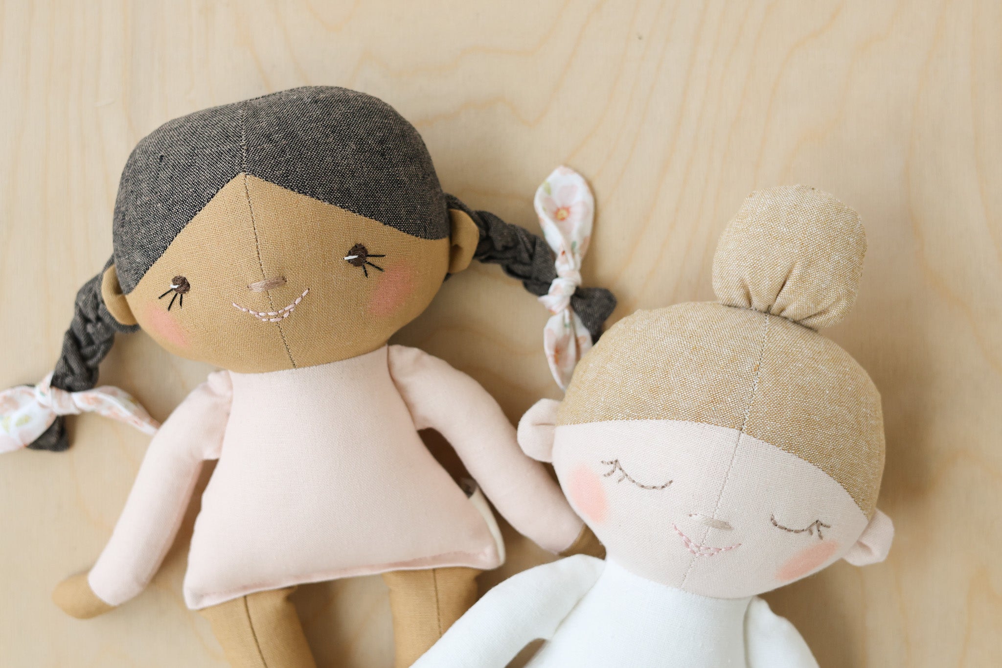 Classic doll with Fabric Hair Sewing Pattern