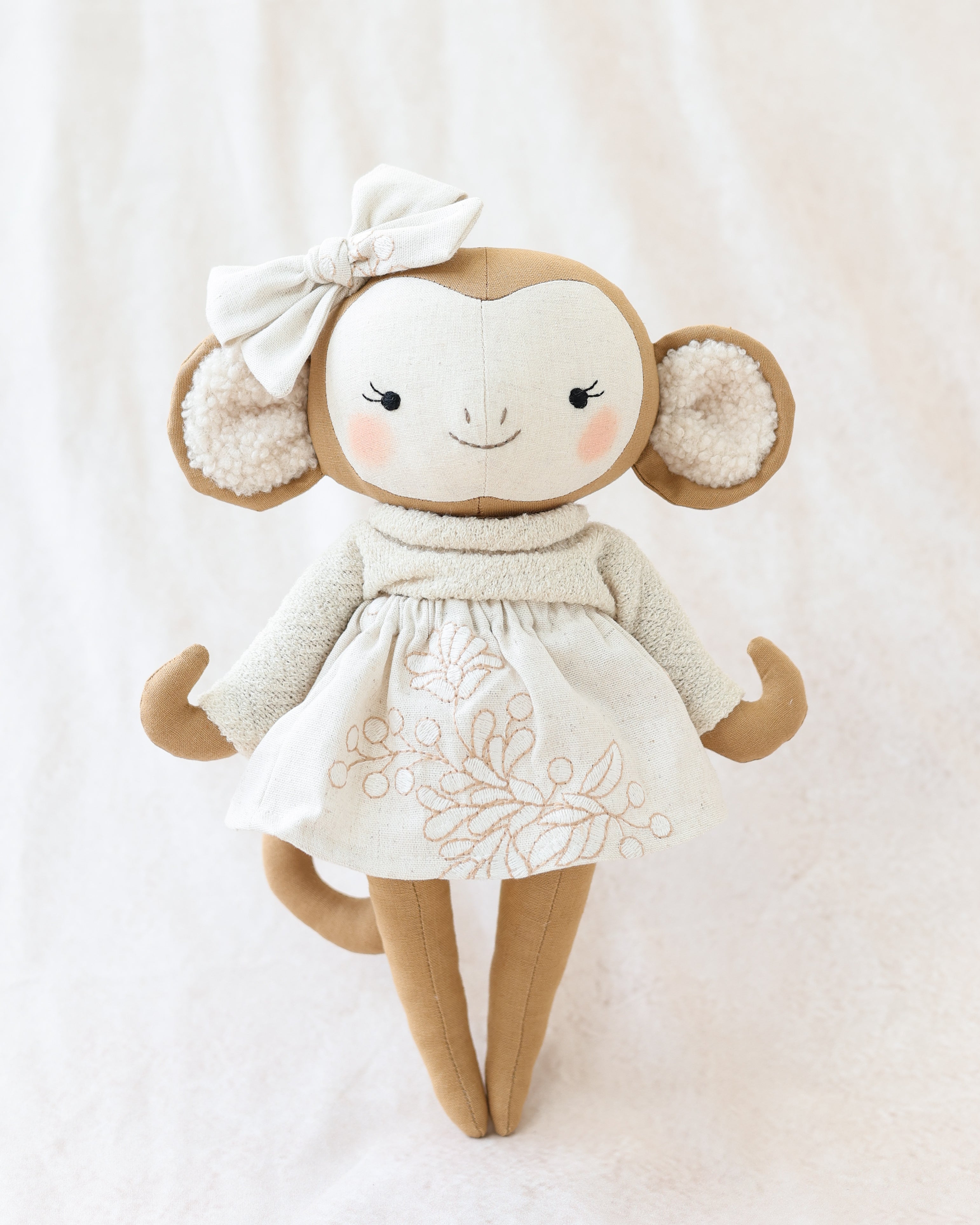 Monkey Plushie Neutral Skirt