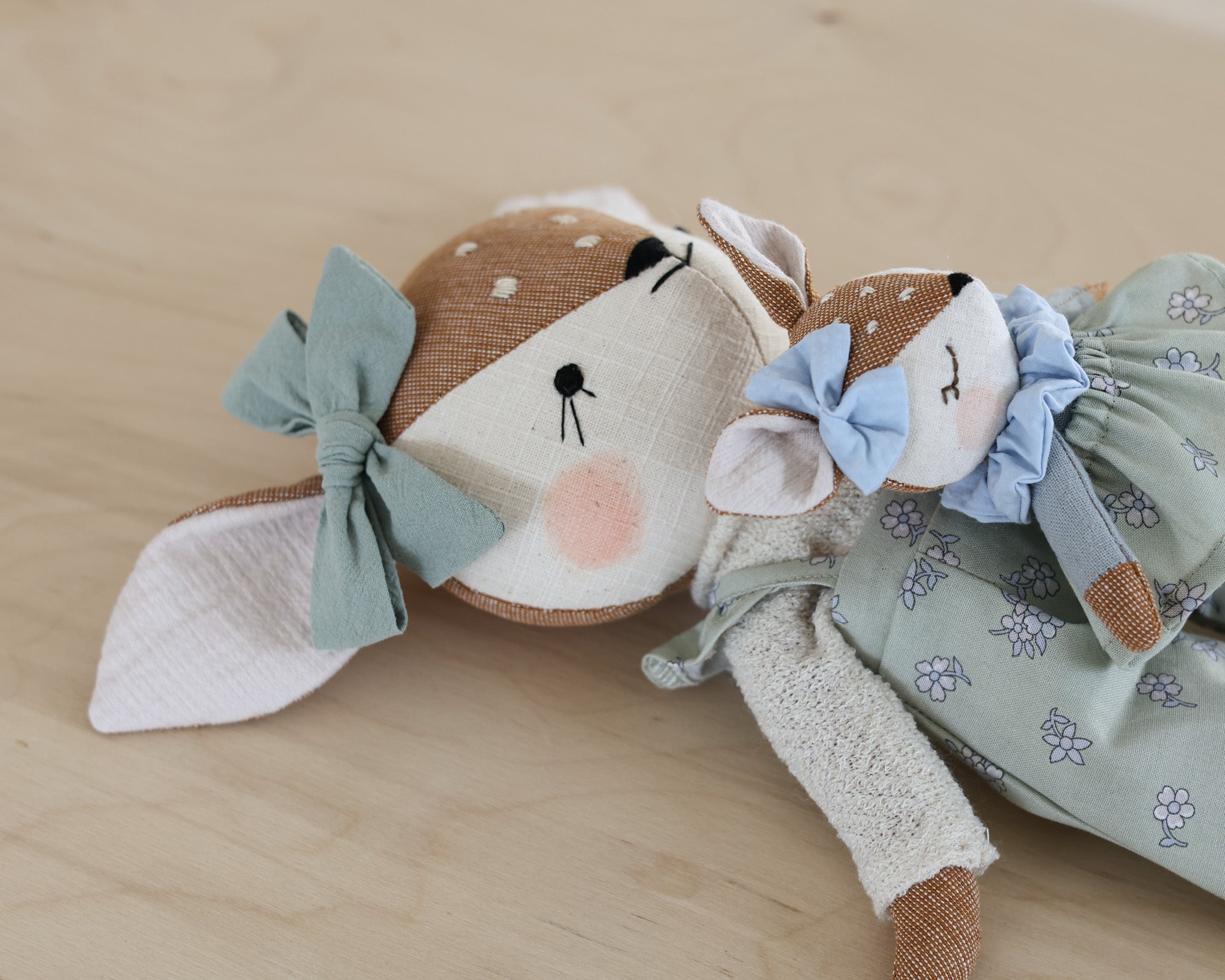 Mama + bebé Conejo Muñeca Juguete Suave