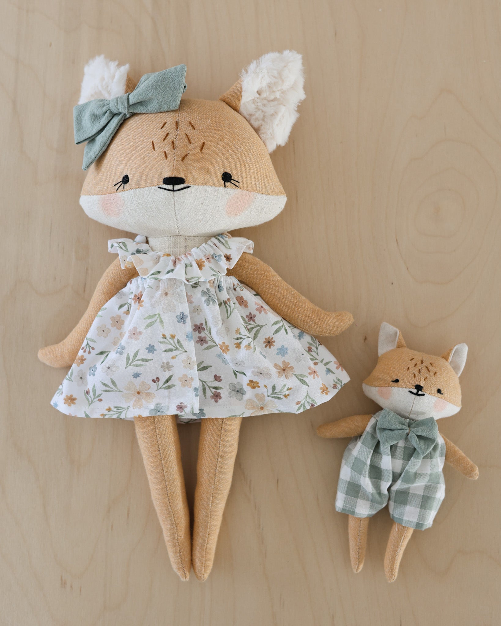 Mama + bebé Conejo Muñeca Juguete Suave