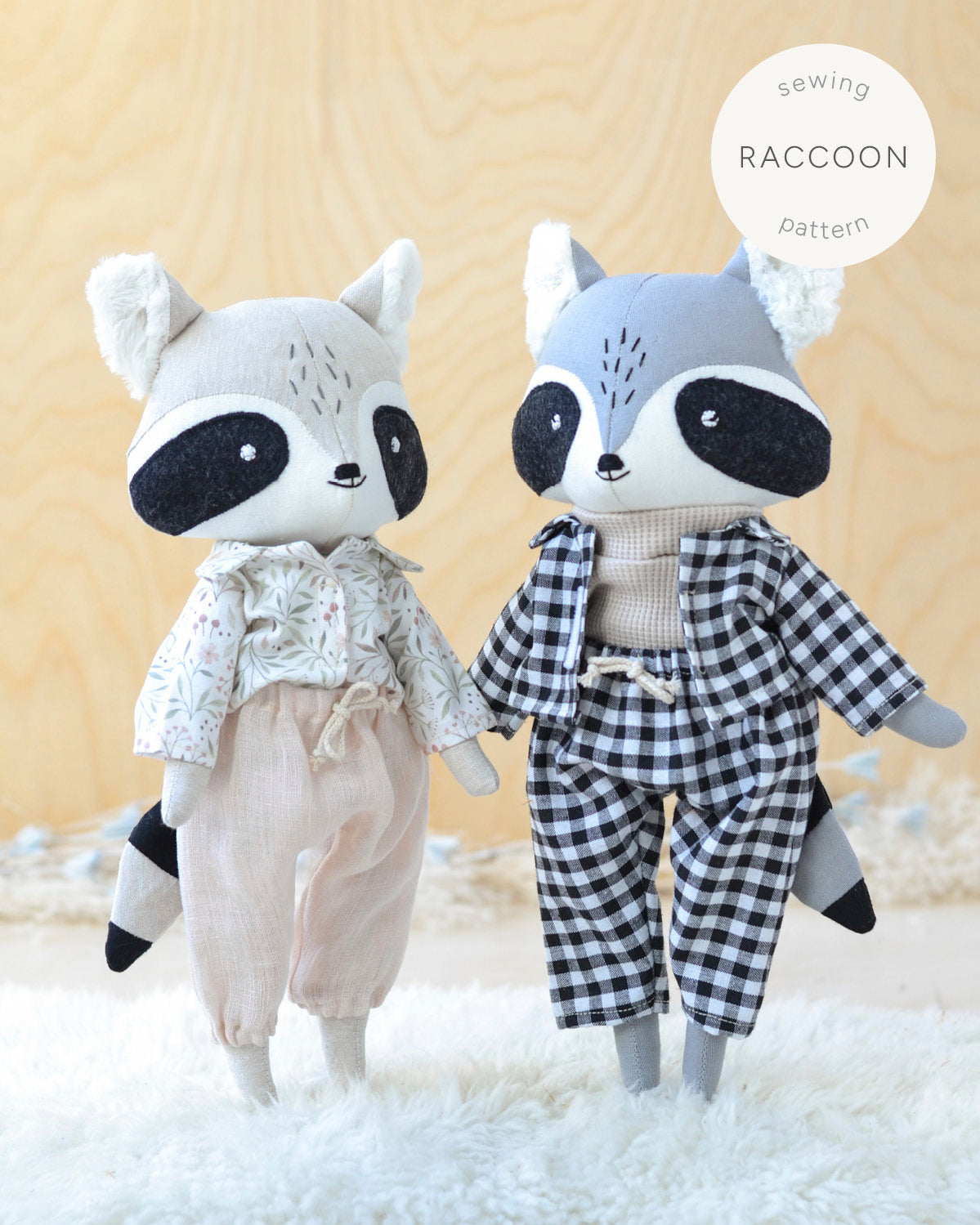 Sewing Pattern Raccoon