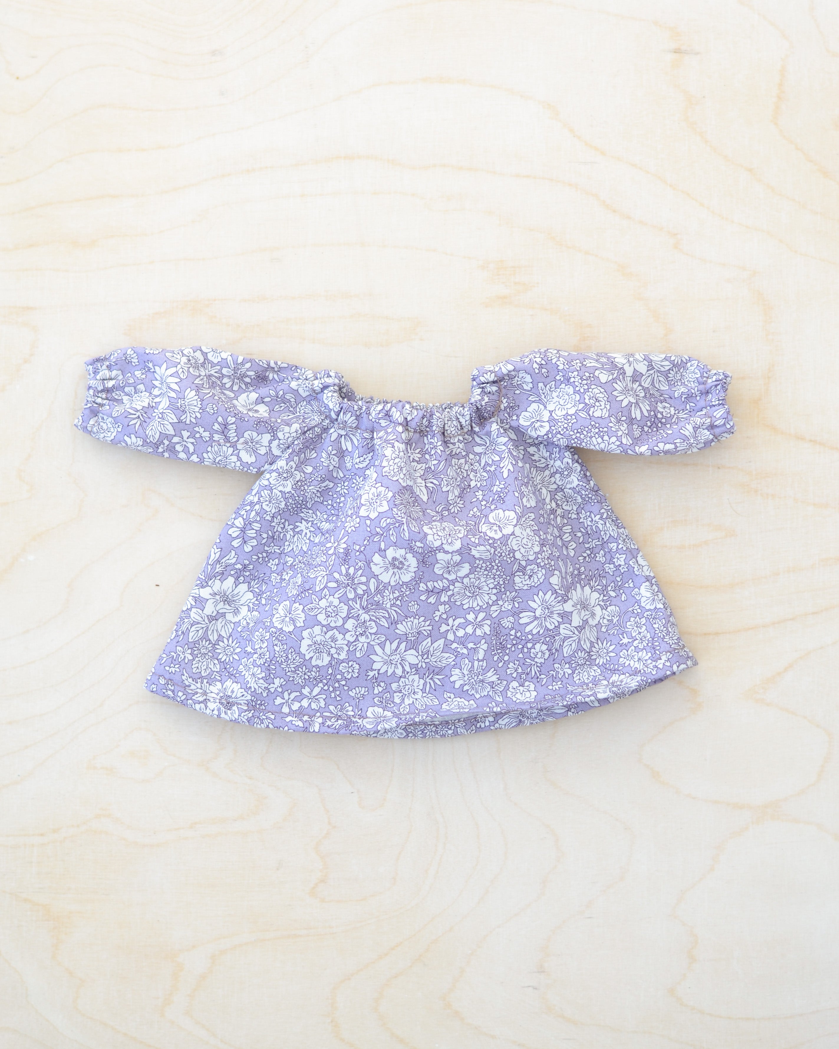 バイオレットフローラルドレス