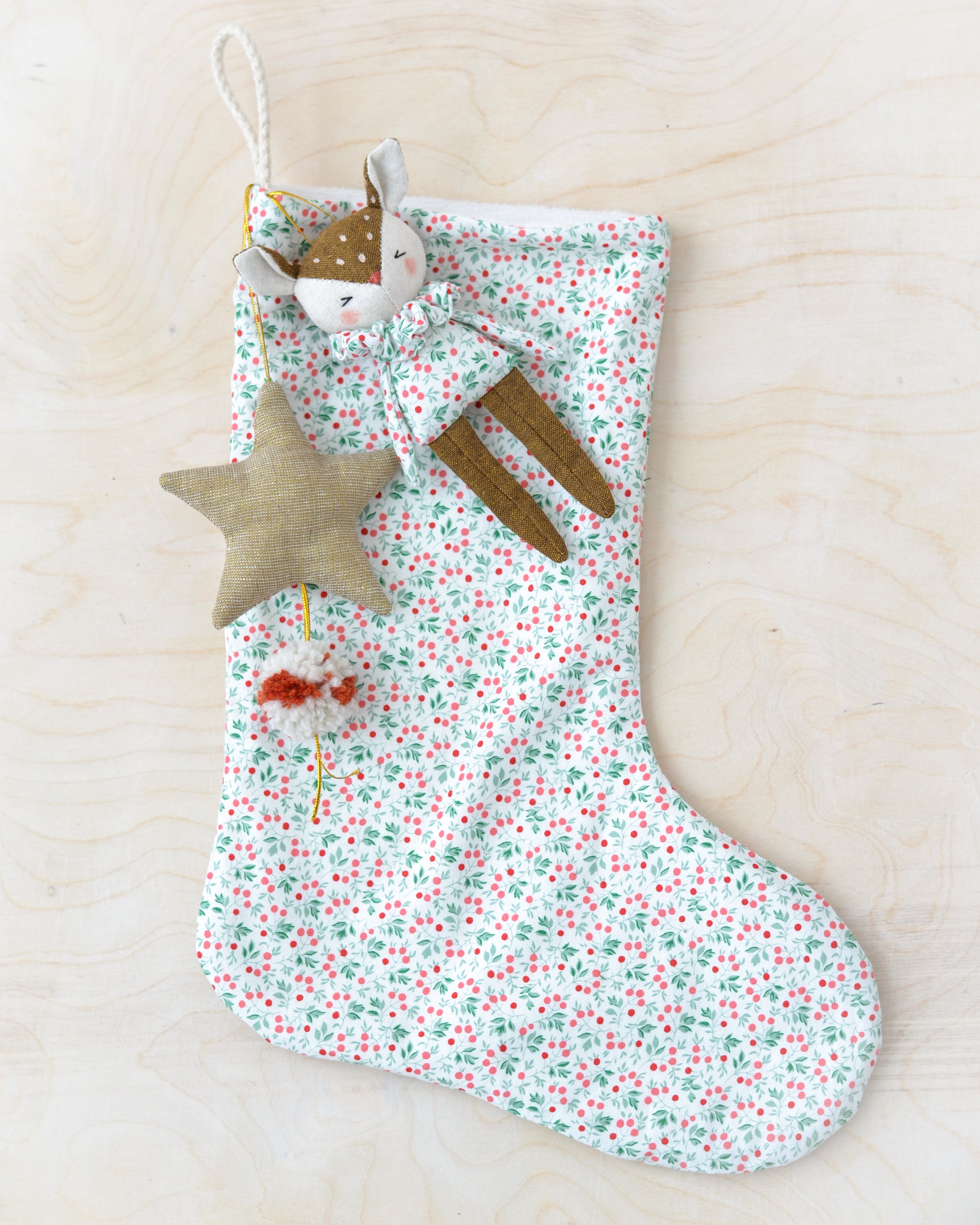 Sewing pattern - Christmas stocking with ornements