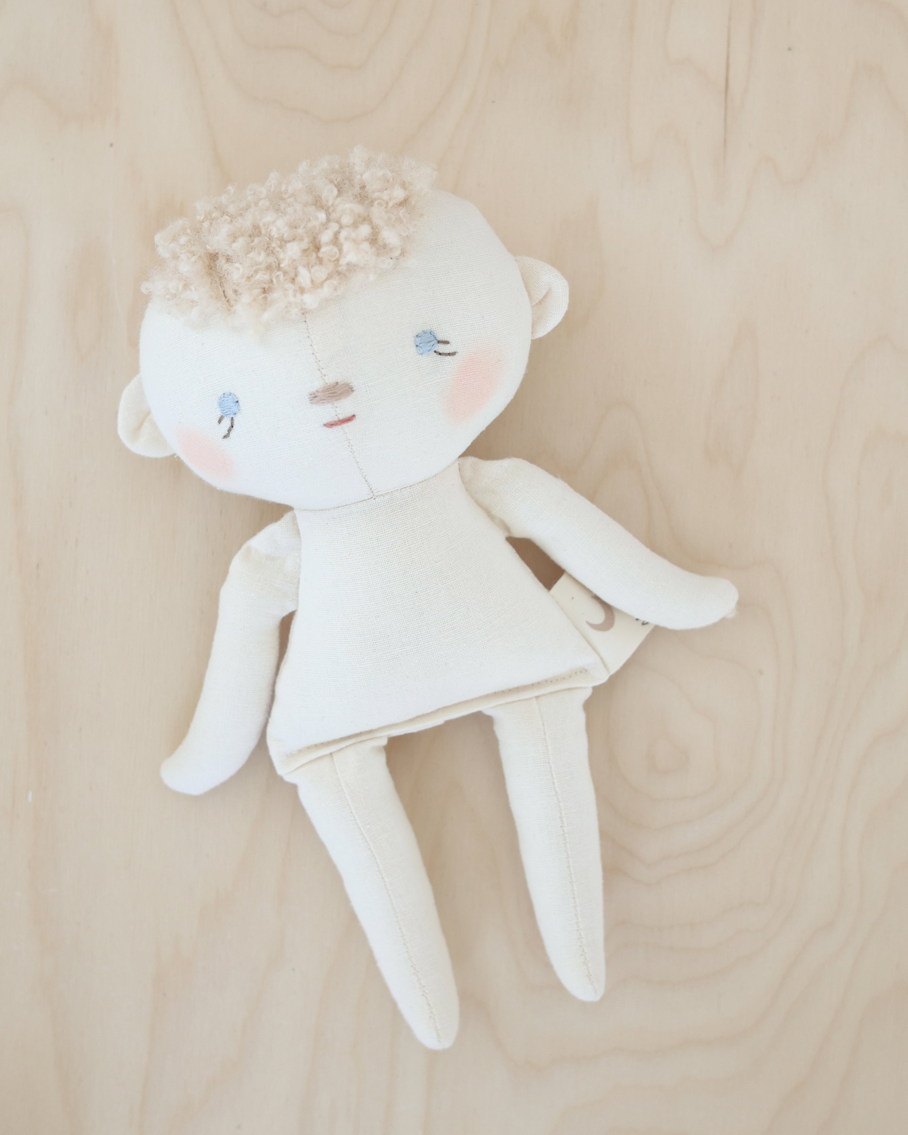 Baby Doll · Striped Bonnet & Diaper