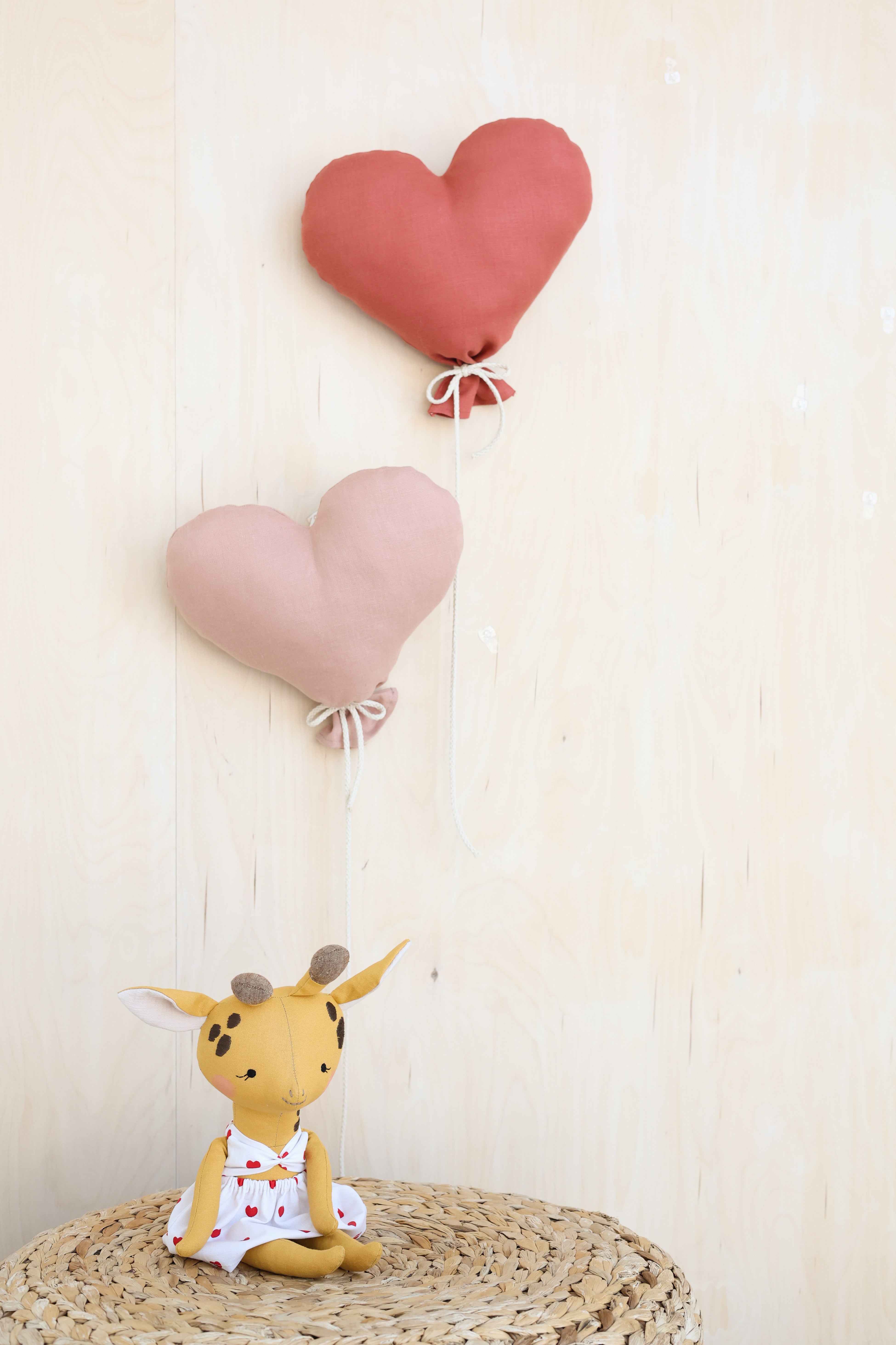Fabric Heart Balloon – Decorative Hanging Balloon (Large Size)