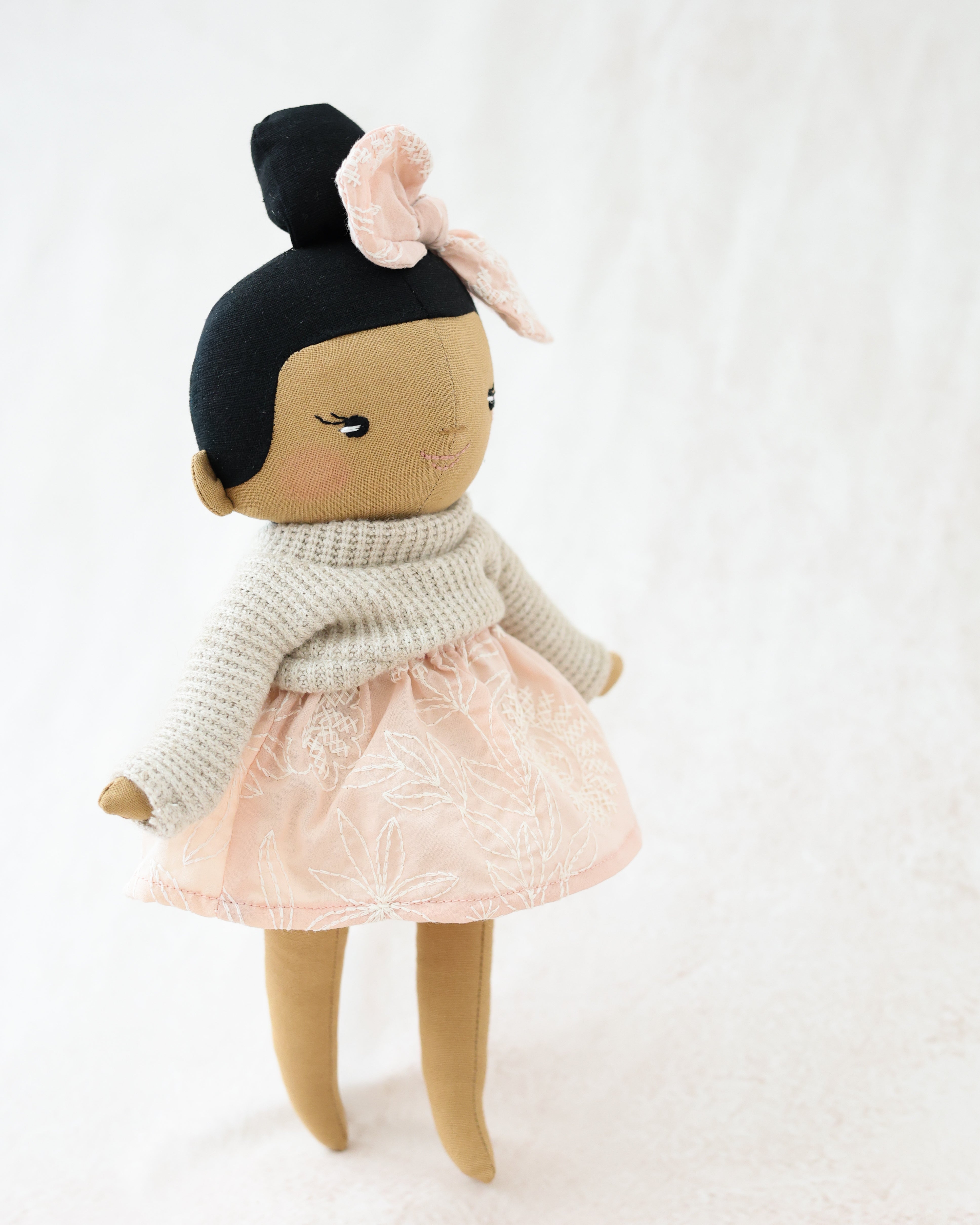 Classic Doll Chinese Girl with Pink Skirt