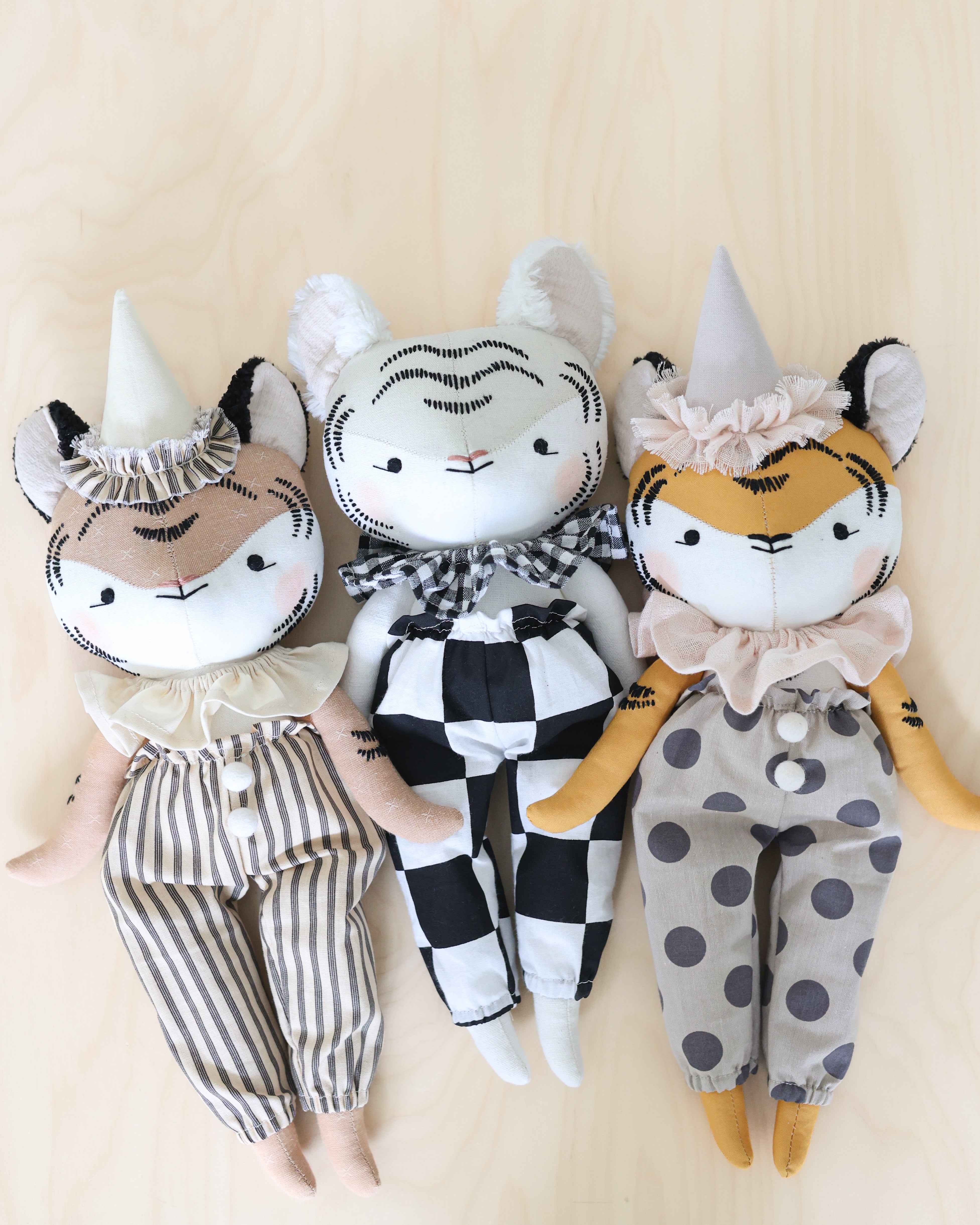 Tiger Doll Sewing Pattern – PDF Digital Download