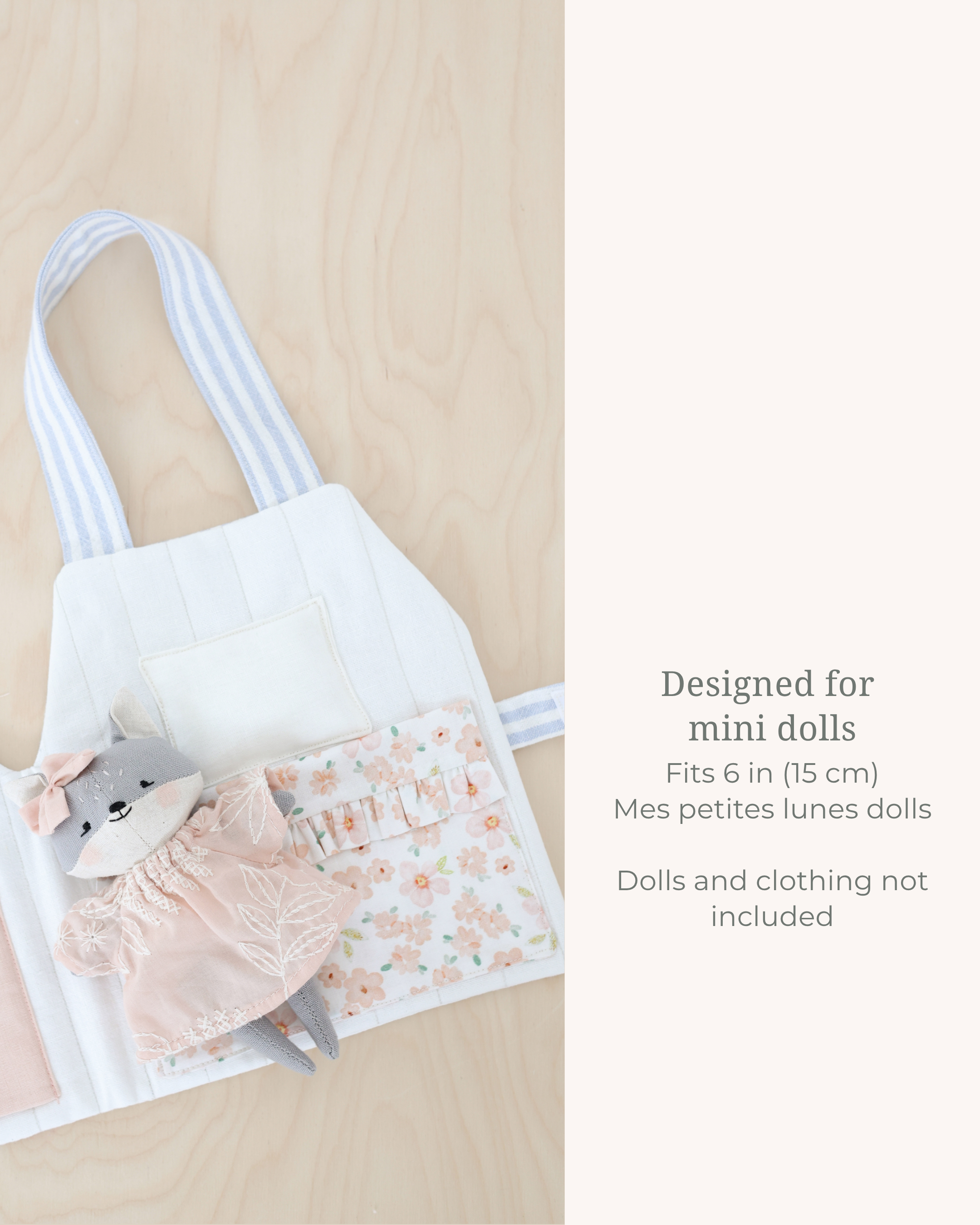 Dollhouse Play Bag Sewing Pattern – PDF Digital Download