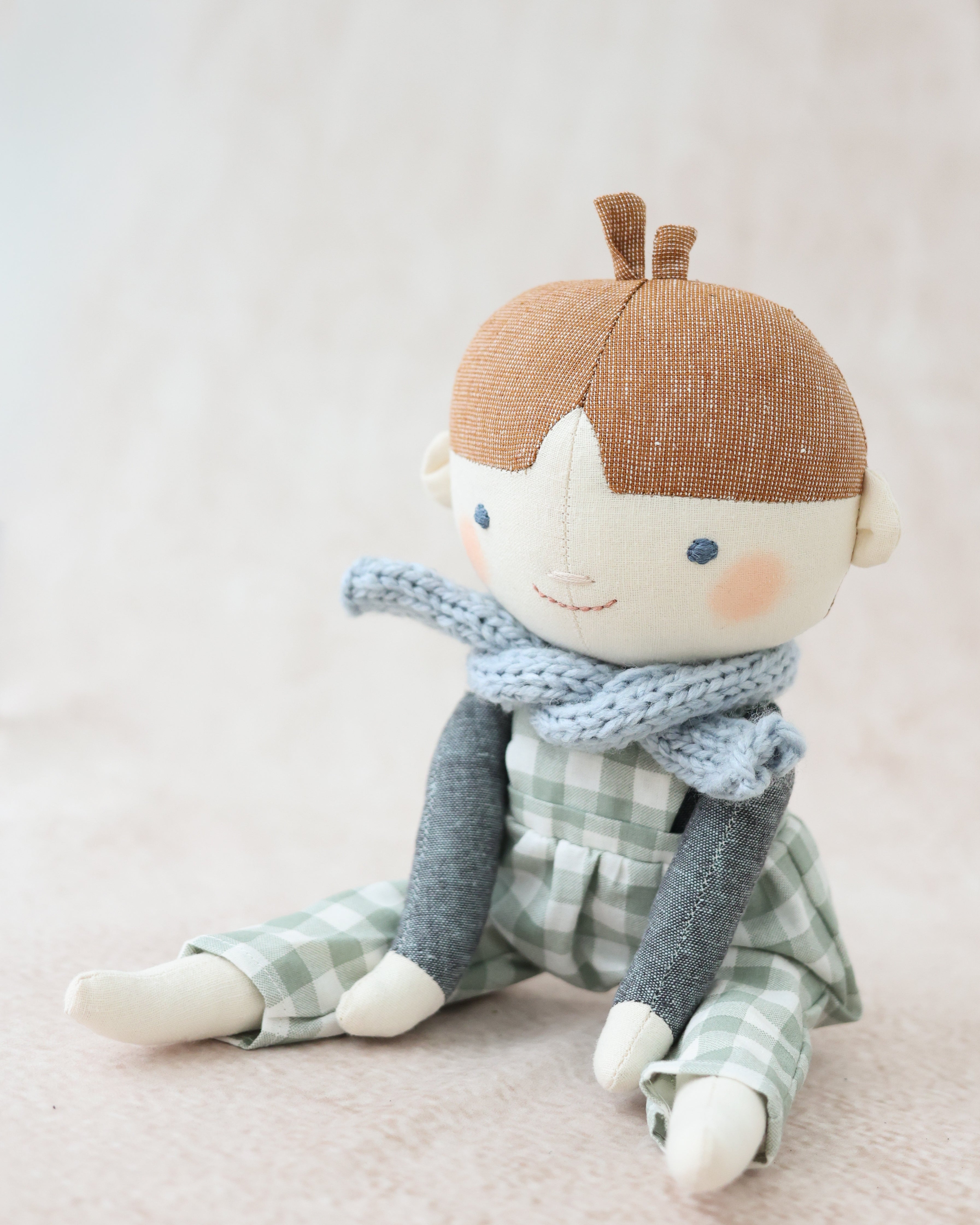 Classic Doll Boy with Overalls