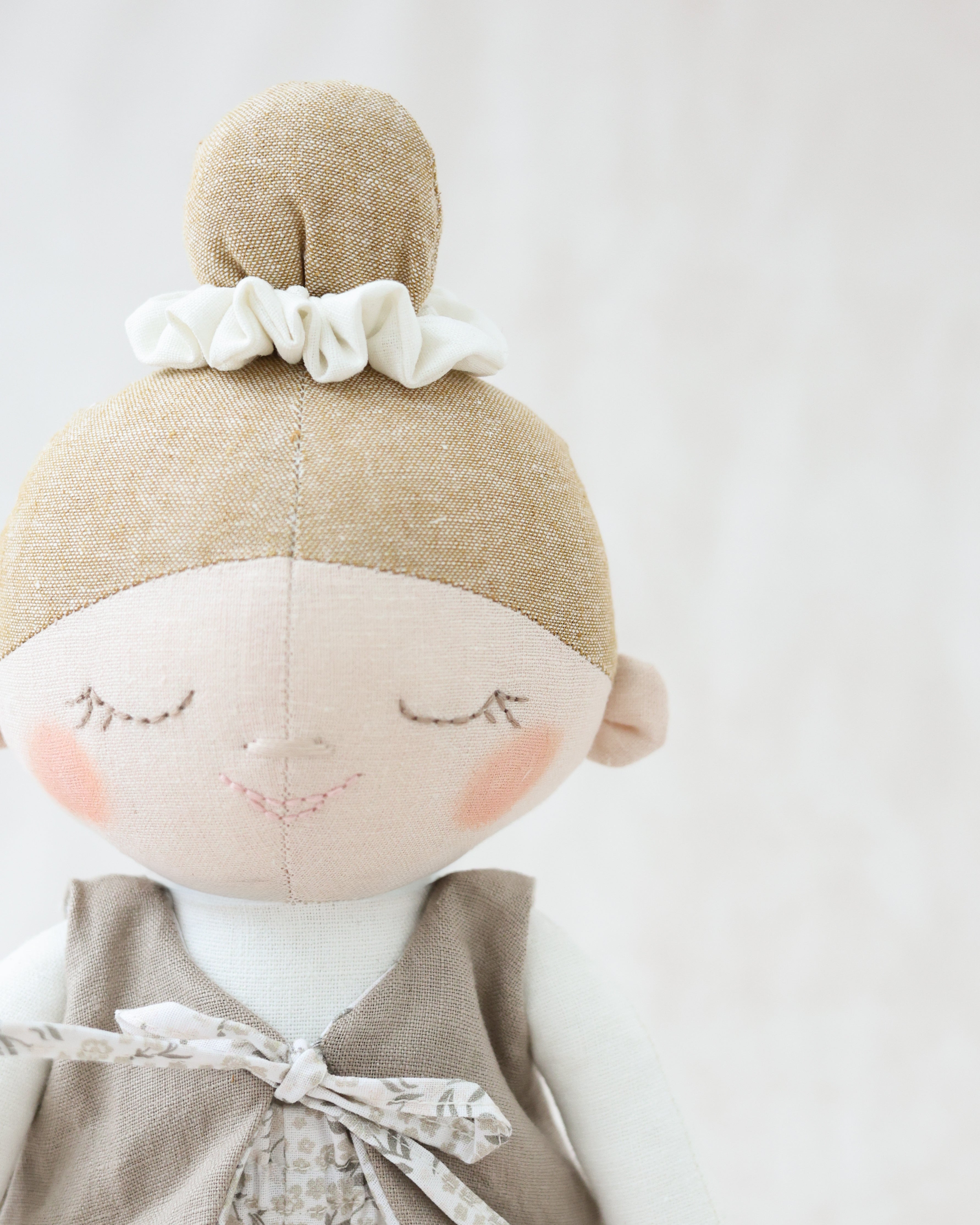 Classic Doll Blond Hair and Closed Eyes