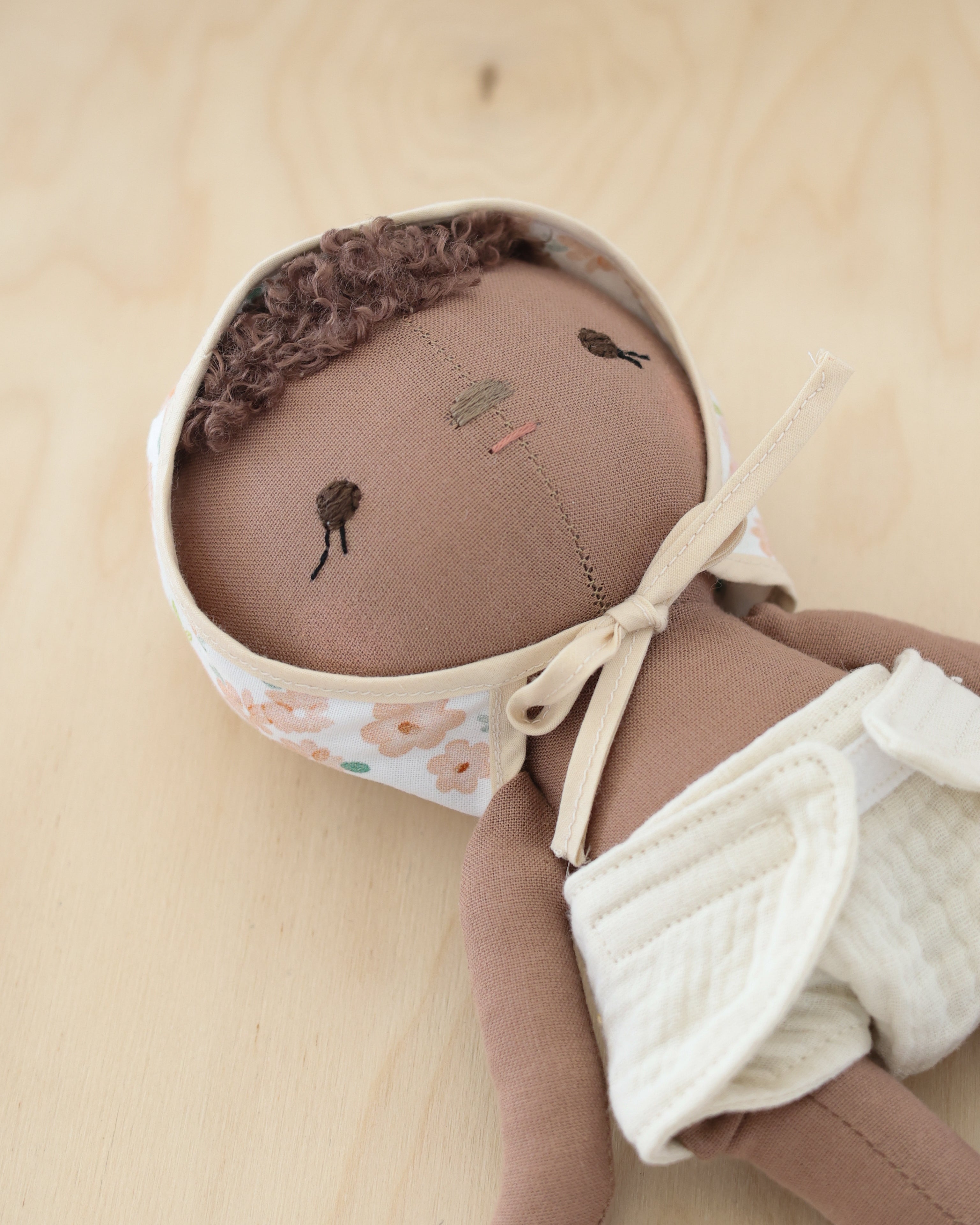 Baby Doll · Floral Bonnet & Diaper