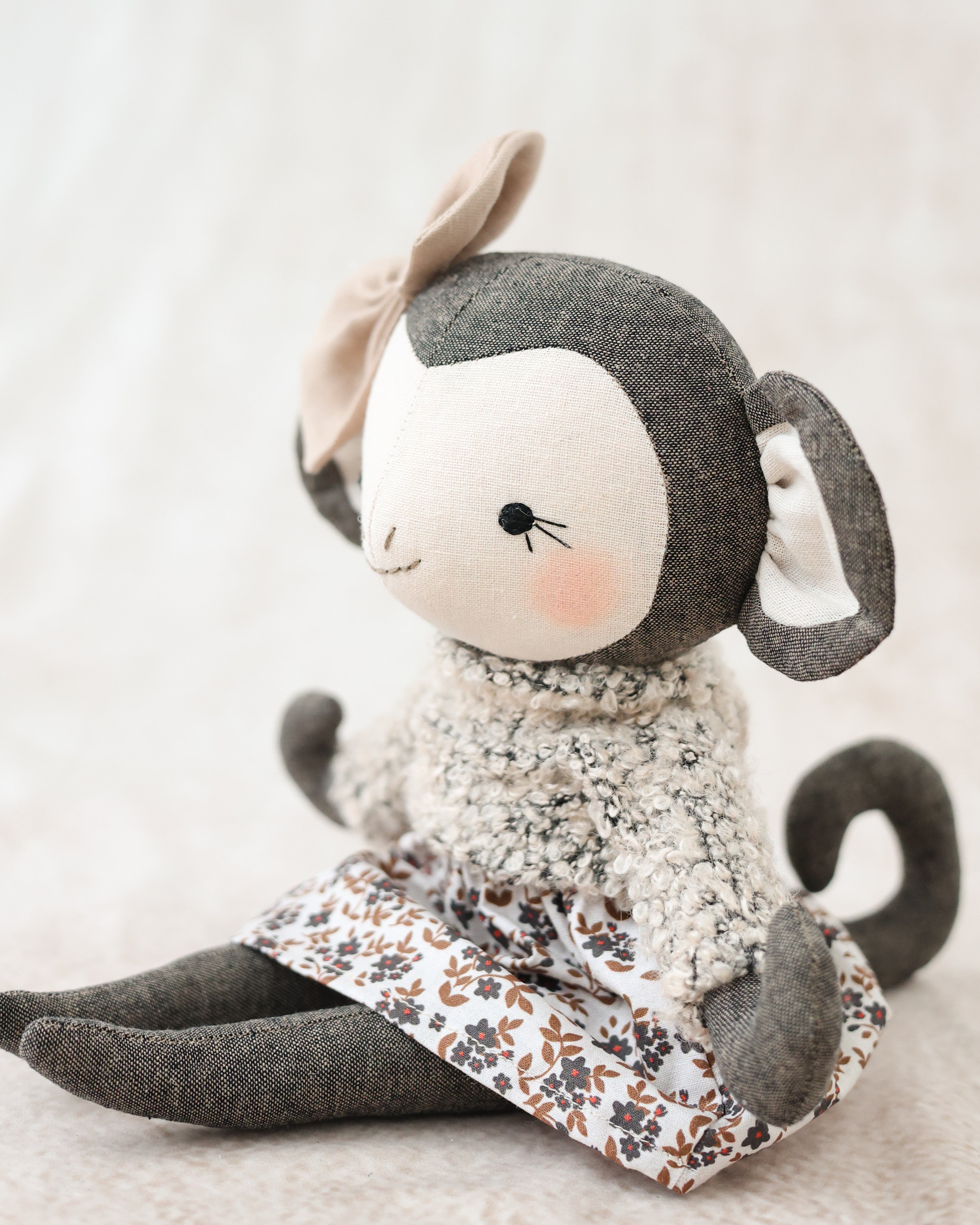 Monkey doll Floral Skirt