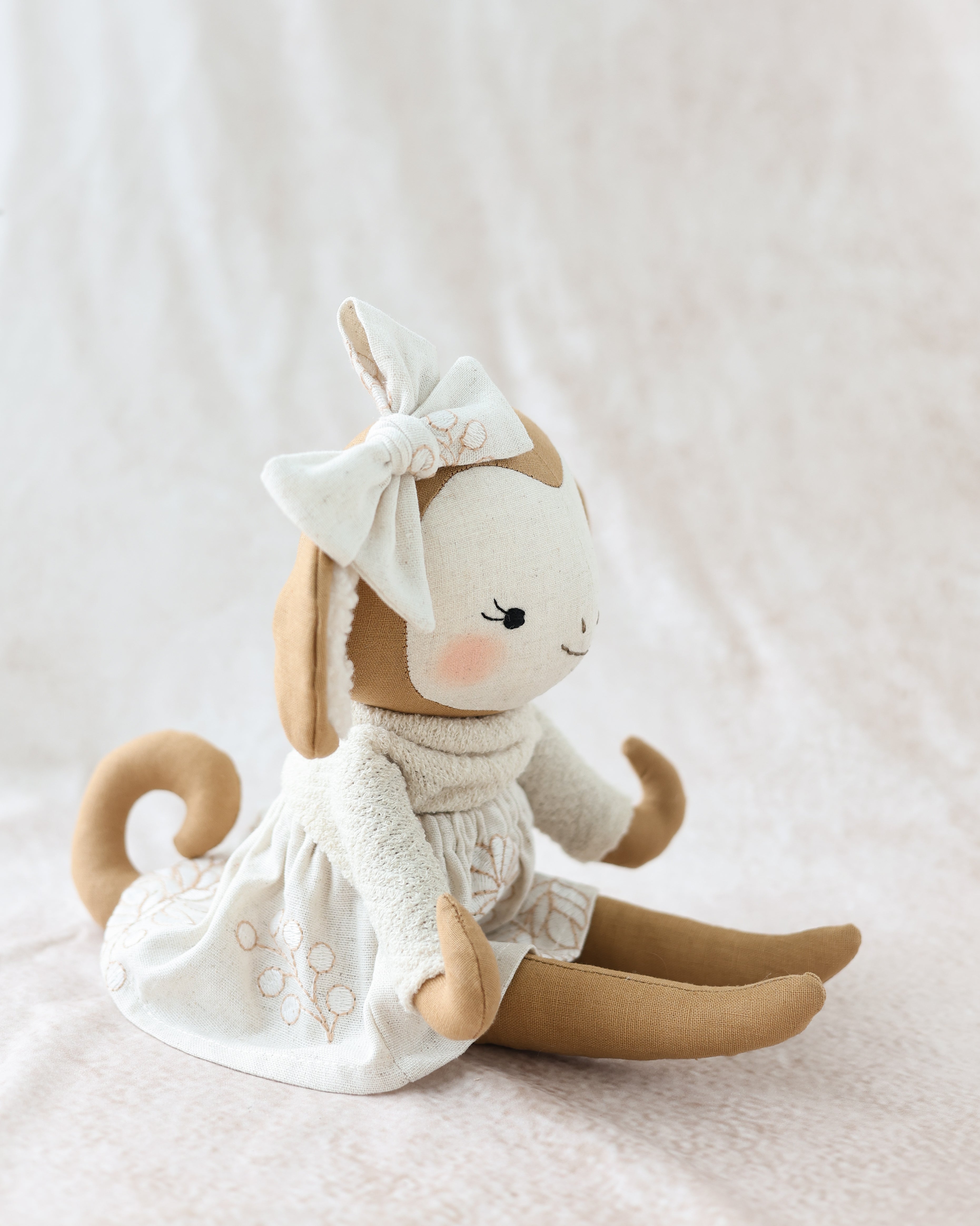 Monkey Plushie Neutral Skirt