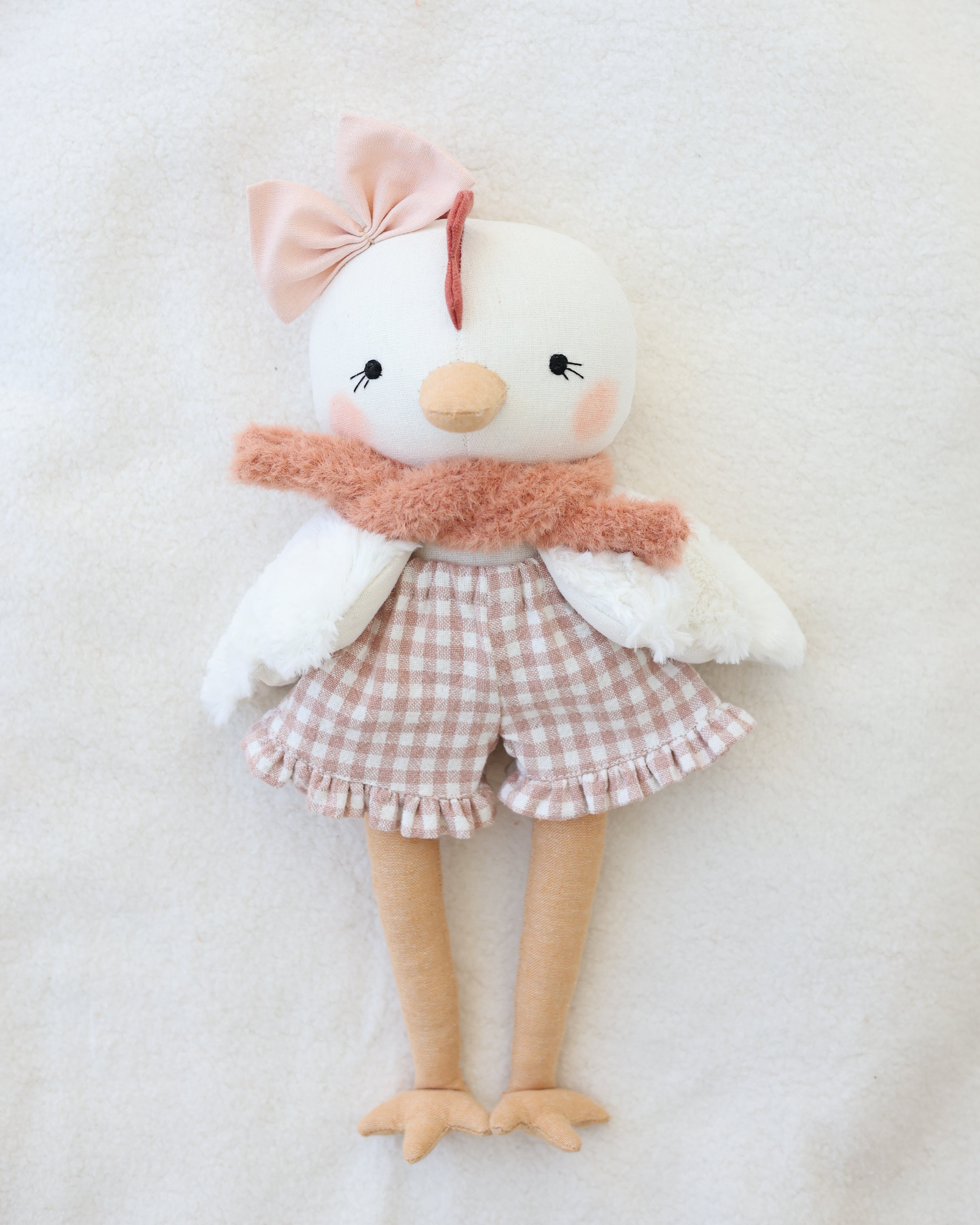 Claire · Chicken Doll · Pink Checked Shorts