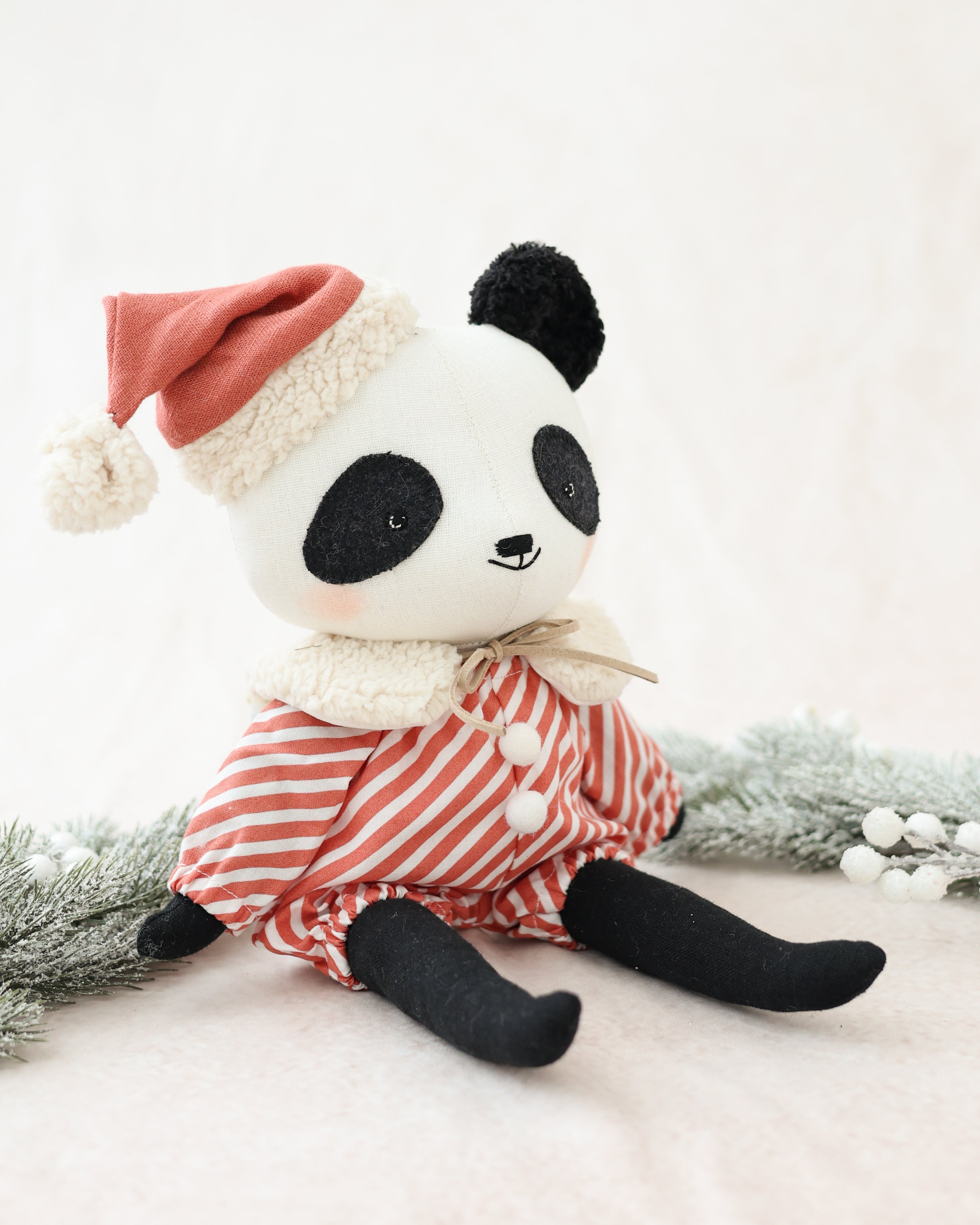 Panda Soft Toy in Christmas Outfit