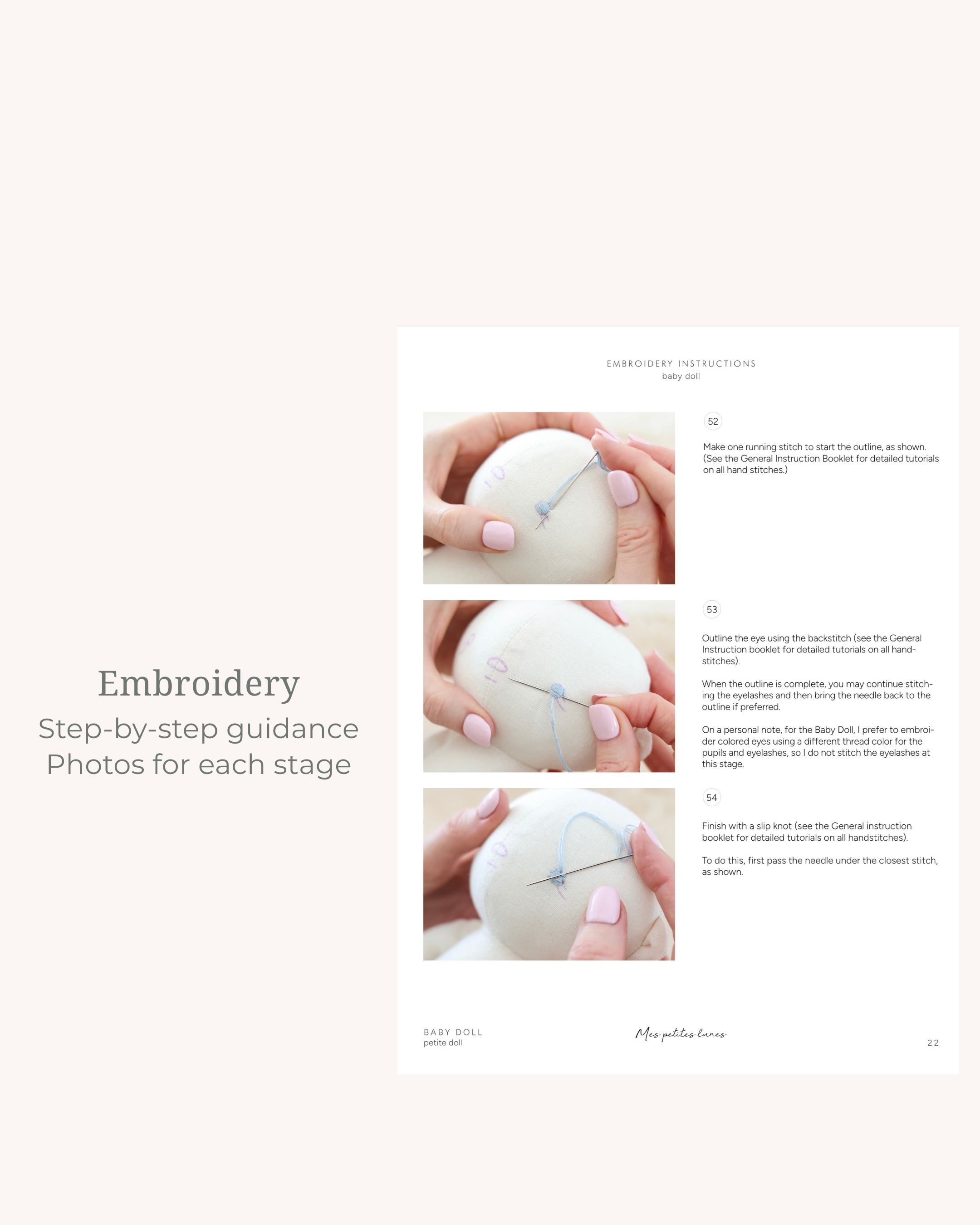 Baby Doll Sewing Pattern – PDF Digital Download