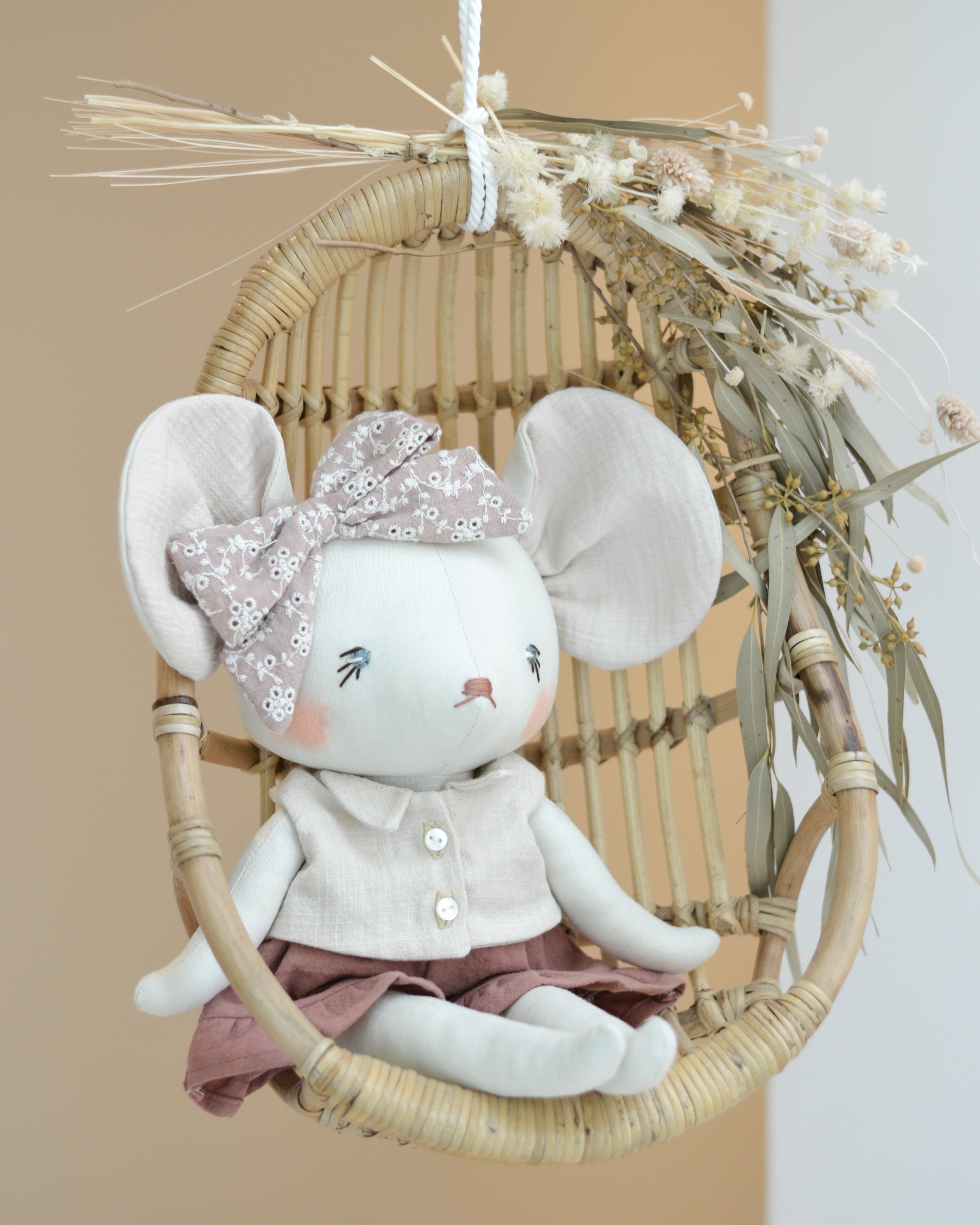 Mouse Doll Sewing Pattern Mes Petites Lunes