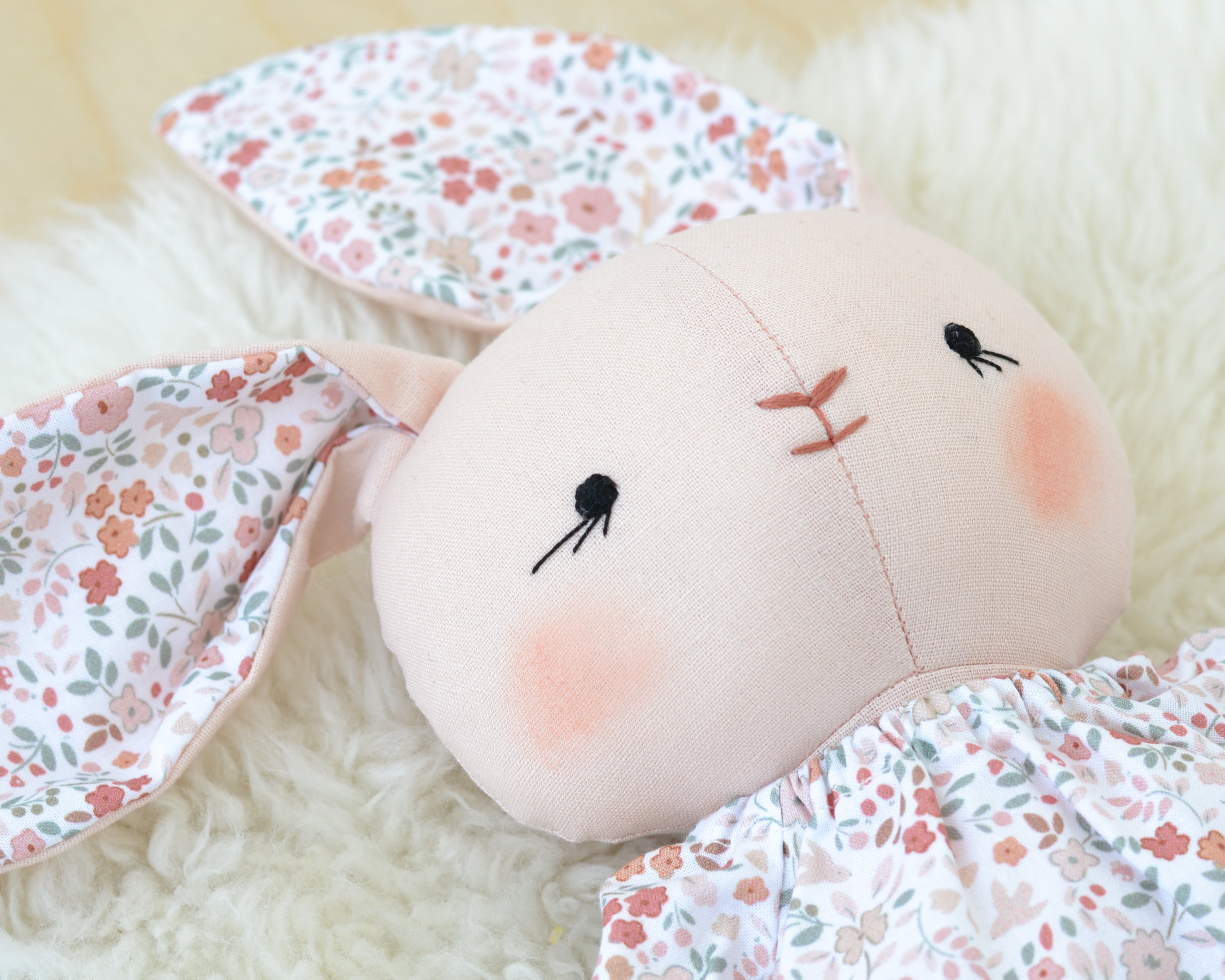 Pink Bunny Soft toy Jeanne