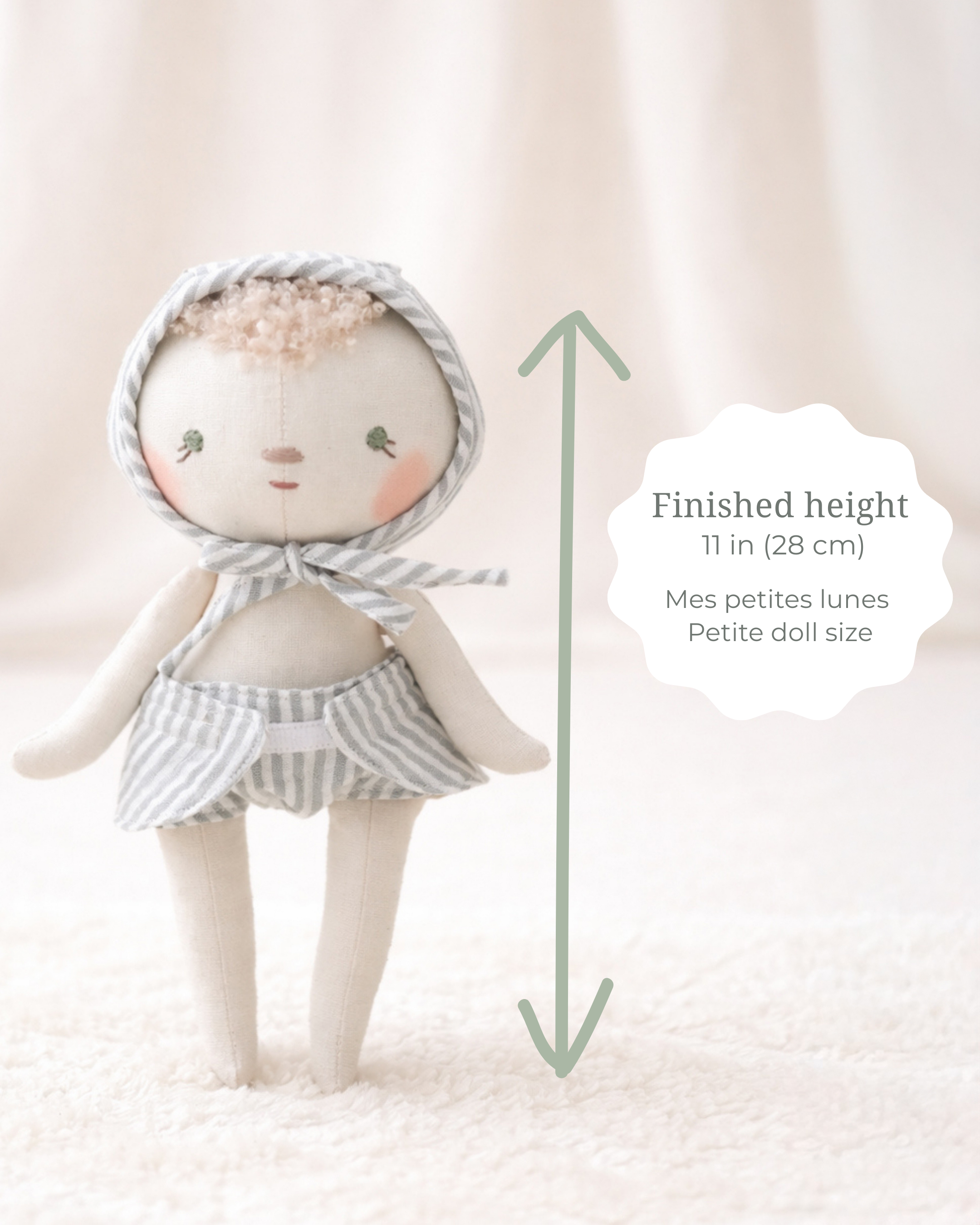 Baby Doll Sewing Pattern – PDF Digital Download