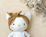 Sewing Pattern - Cat doll + 2 outfits
