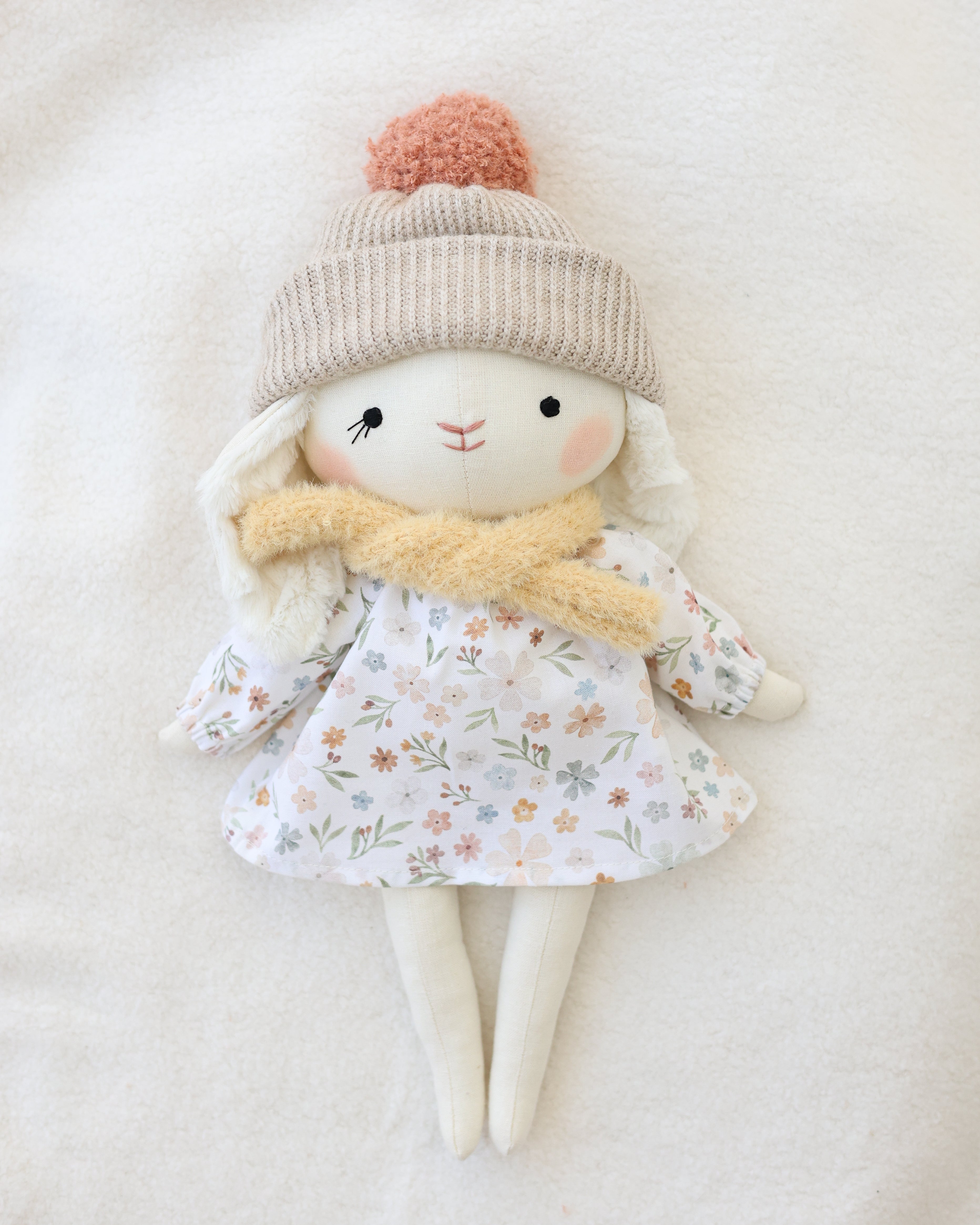 Mono floral Jeanne de peluche Bunny