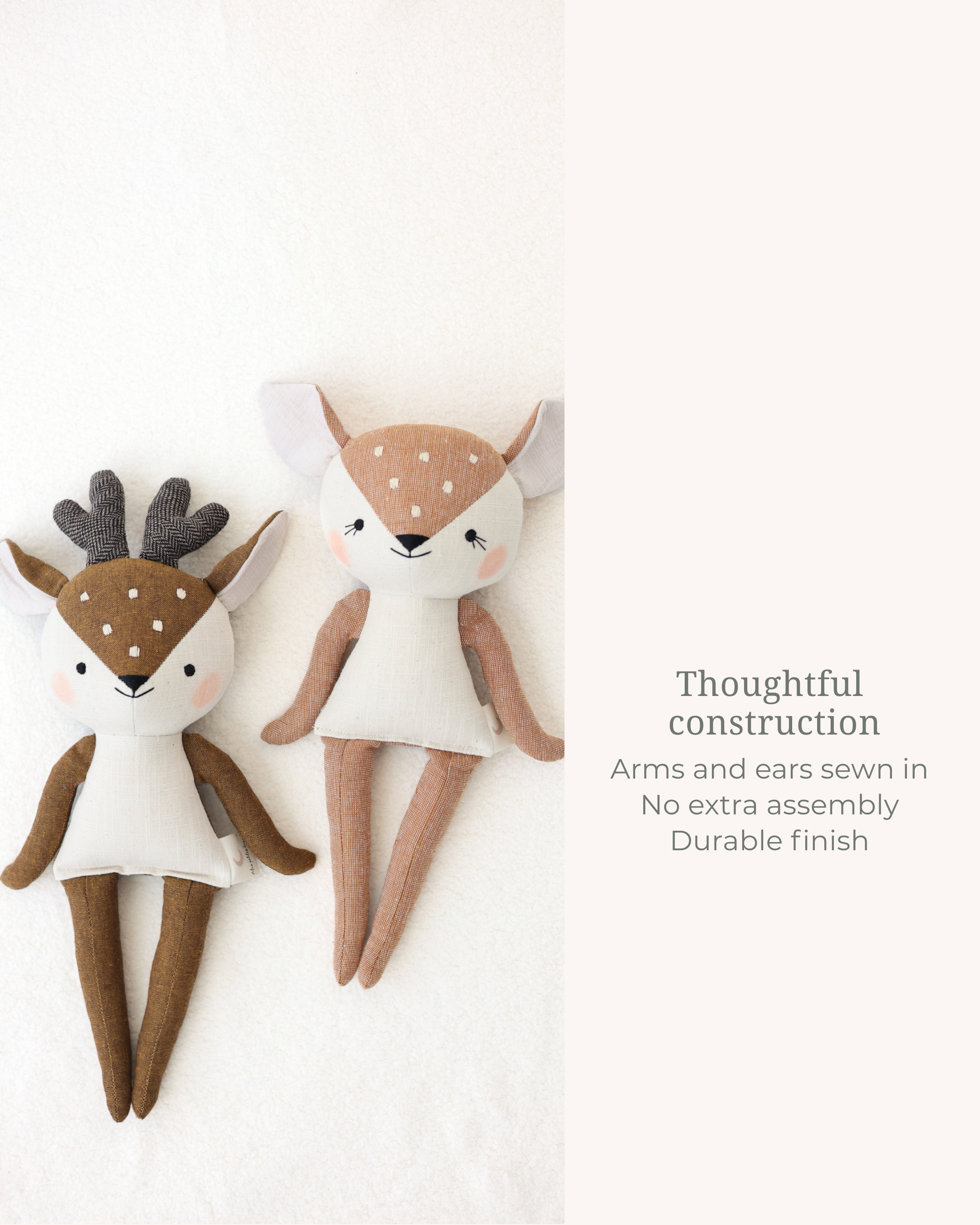 Fawn Soft Toy Sewing Pattern – PDF Digital Download