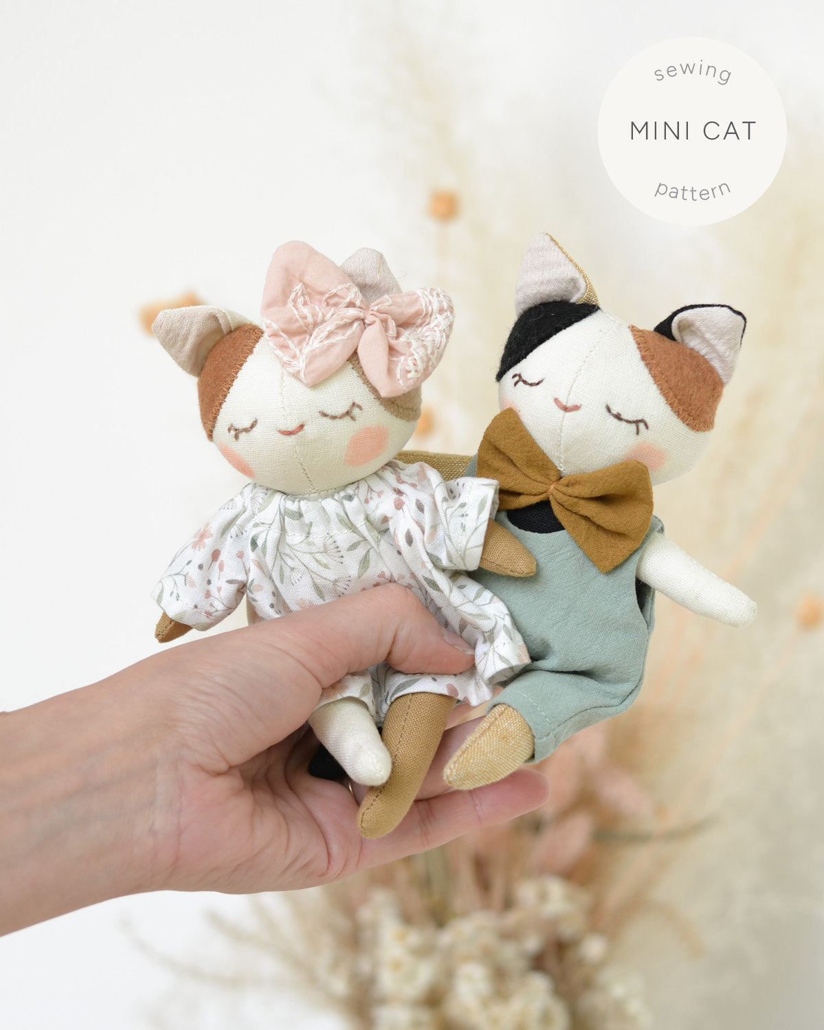 Patron de Couture - Poupée Peluche Mini chat