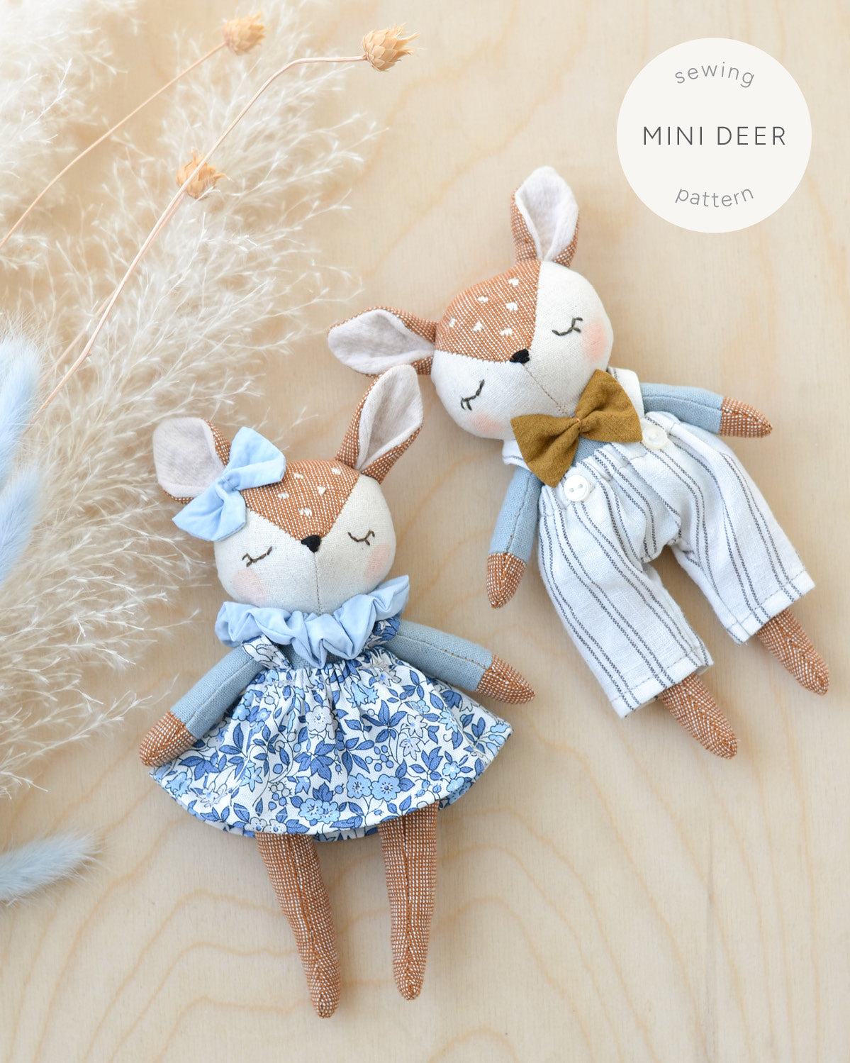 Sewing Pattern - Mini deer doll